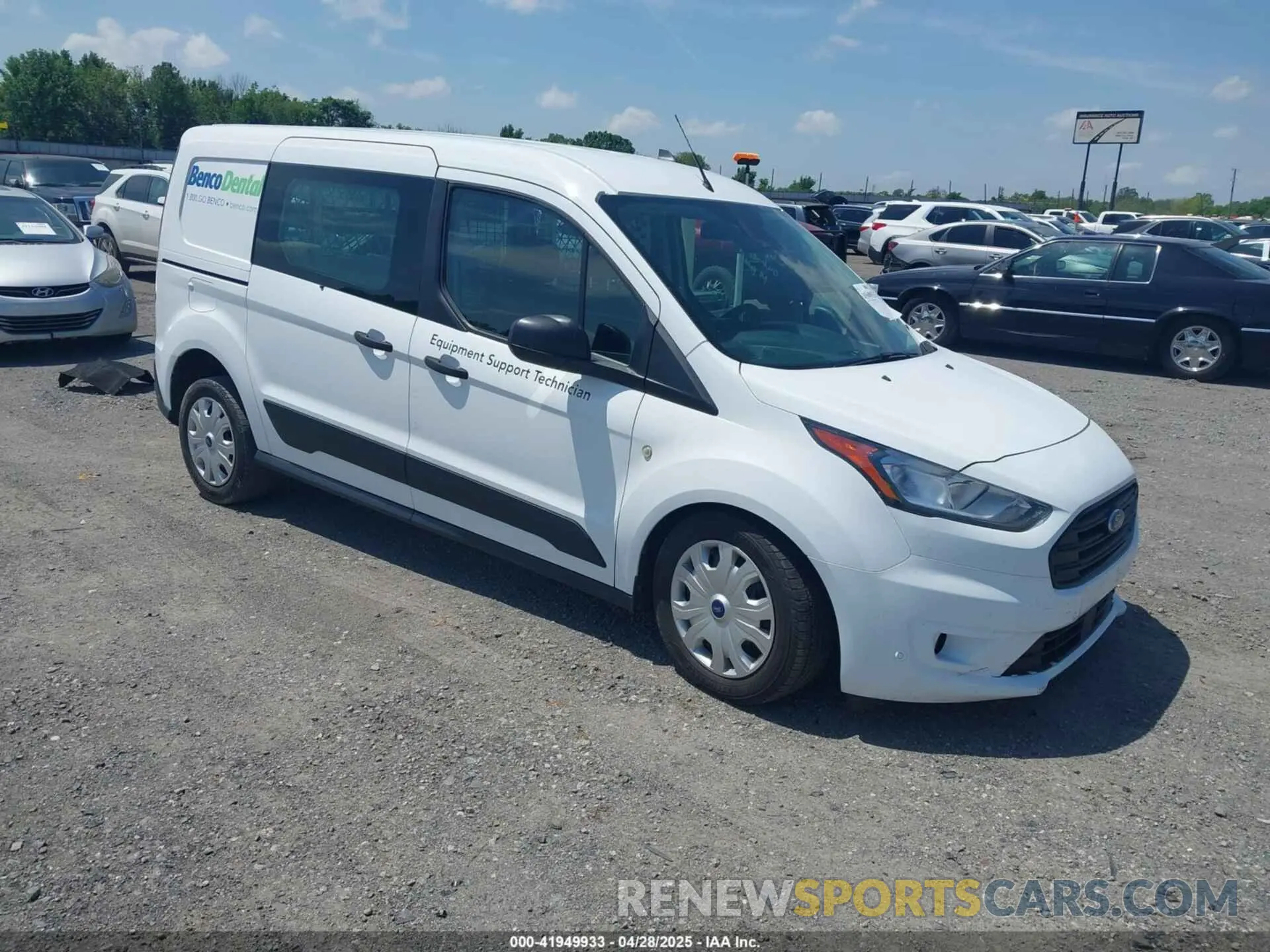 1 Photograph of a damaged car NM0LE7T24N1518034 FORD TRANSIT CONNECT 2022