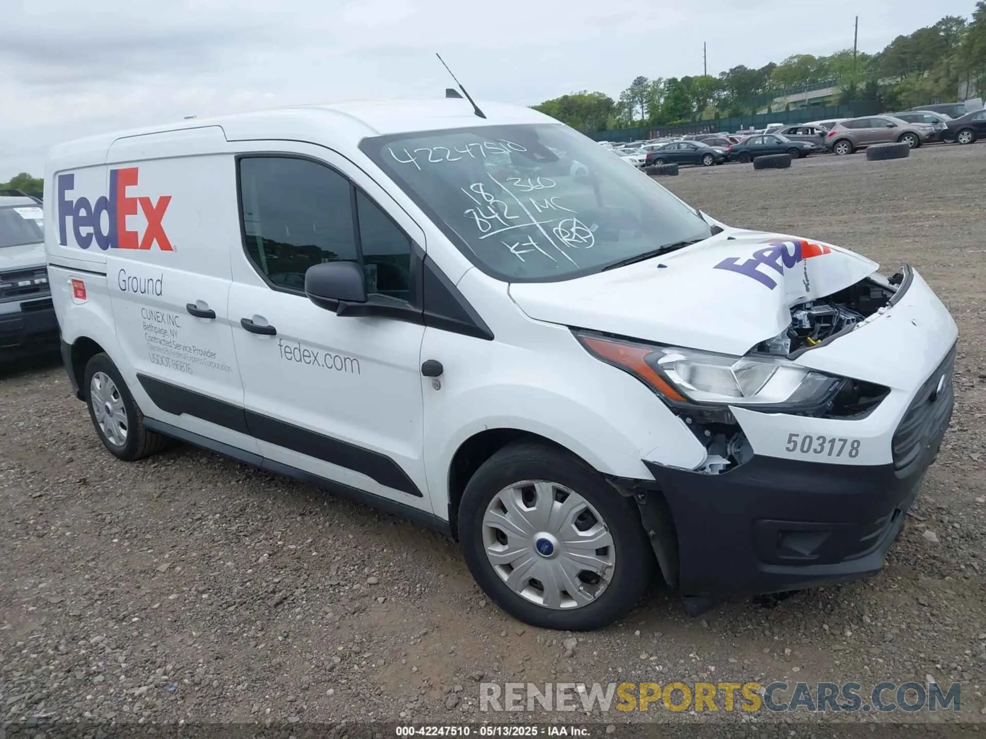 1 Photograph of a damaged car NM0LS7S22N1545677 FORD TRANSIT CONNECT 2022