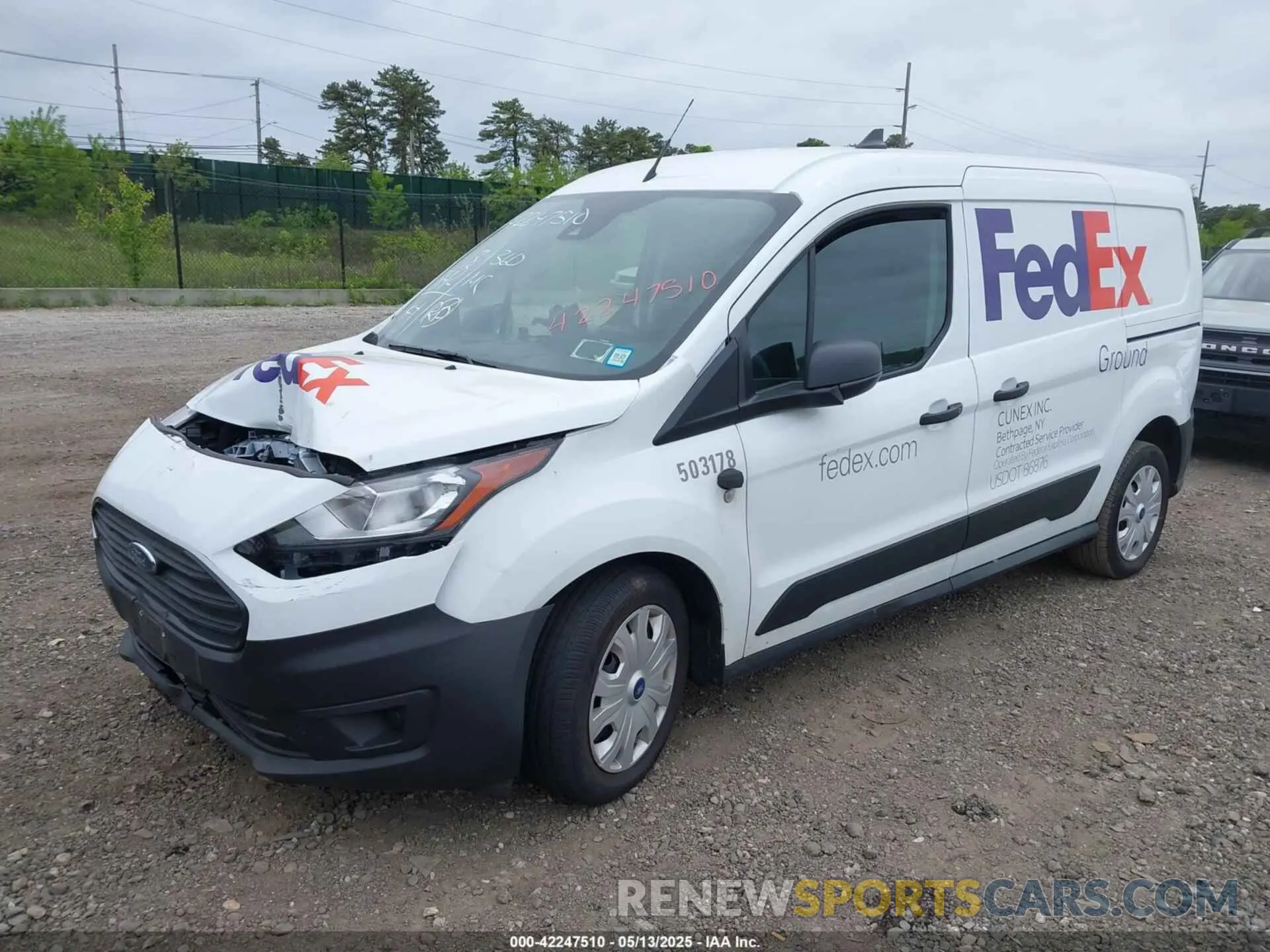 2 Photograph of a damaged car NM0LS7S22N1545677 FORD TRANSIT CONNECT 2022