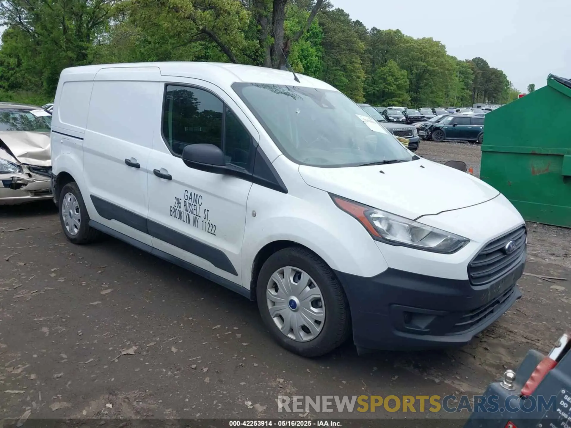 1 Photograph of a damaged car NM0LS7S24N1538486 FORD TRANSIT CONNECT 2022