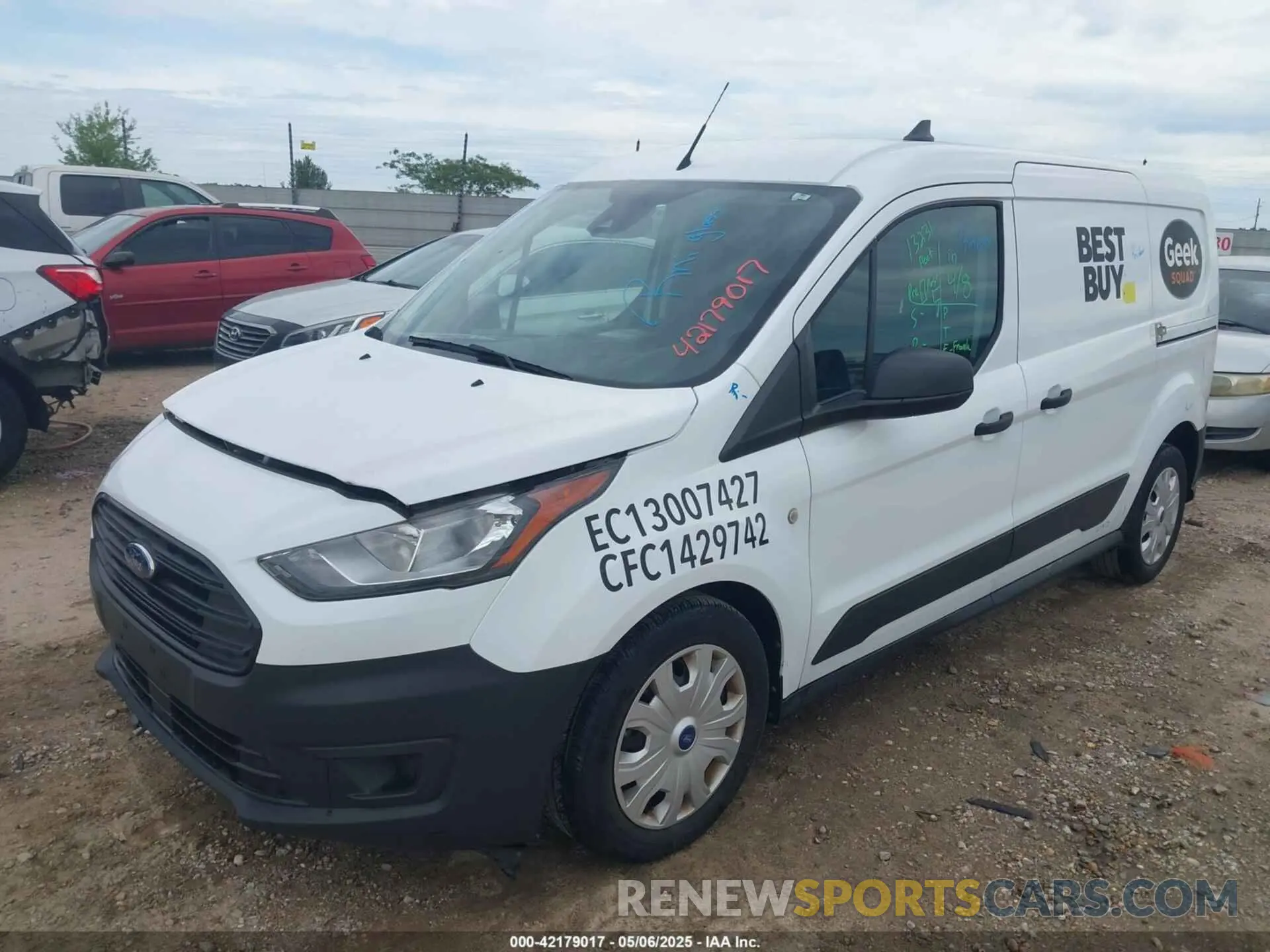 2 Photograph of a damaged car NM0LS7S26N1511404 FORD TRANSIT CONNECT 2022