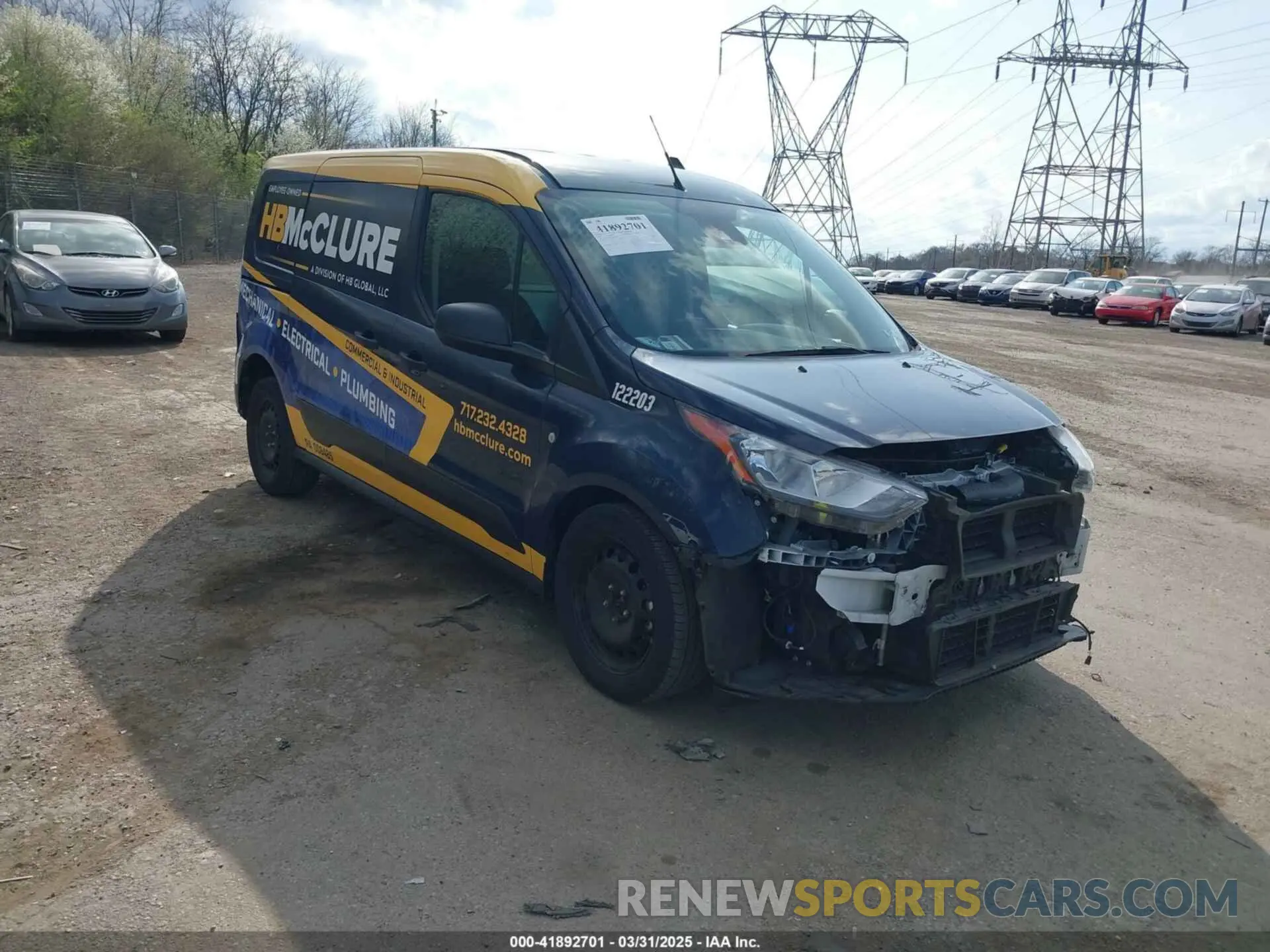 1 Photograph of a damaged car NM0LS7S2XN1530571 FORD TRANSIT CONNECT 2022