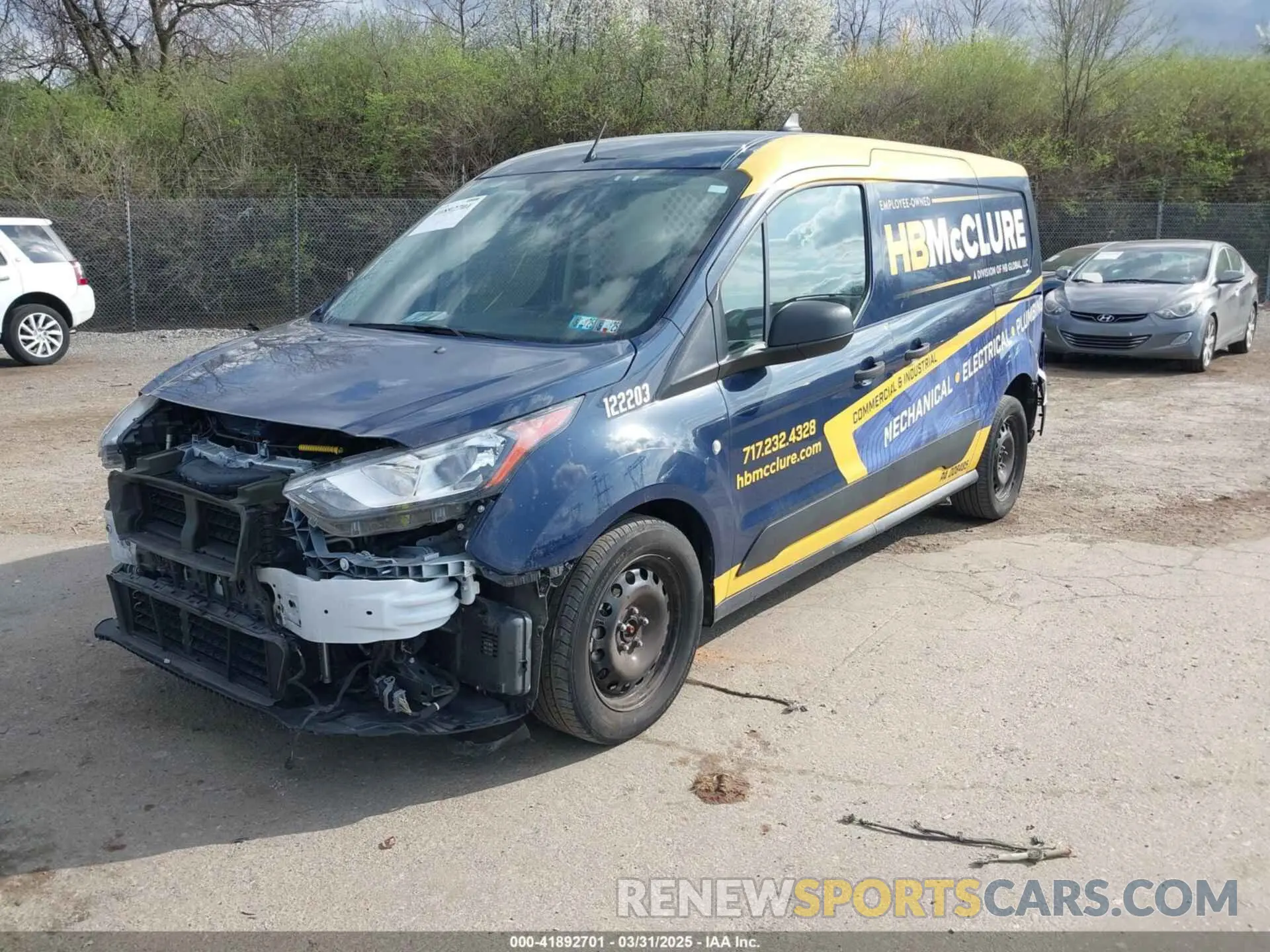 2 Photograph of a damaged car NM0LS7S2XN1530571 FORD TRANSIT CONNECT 2022