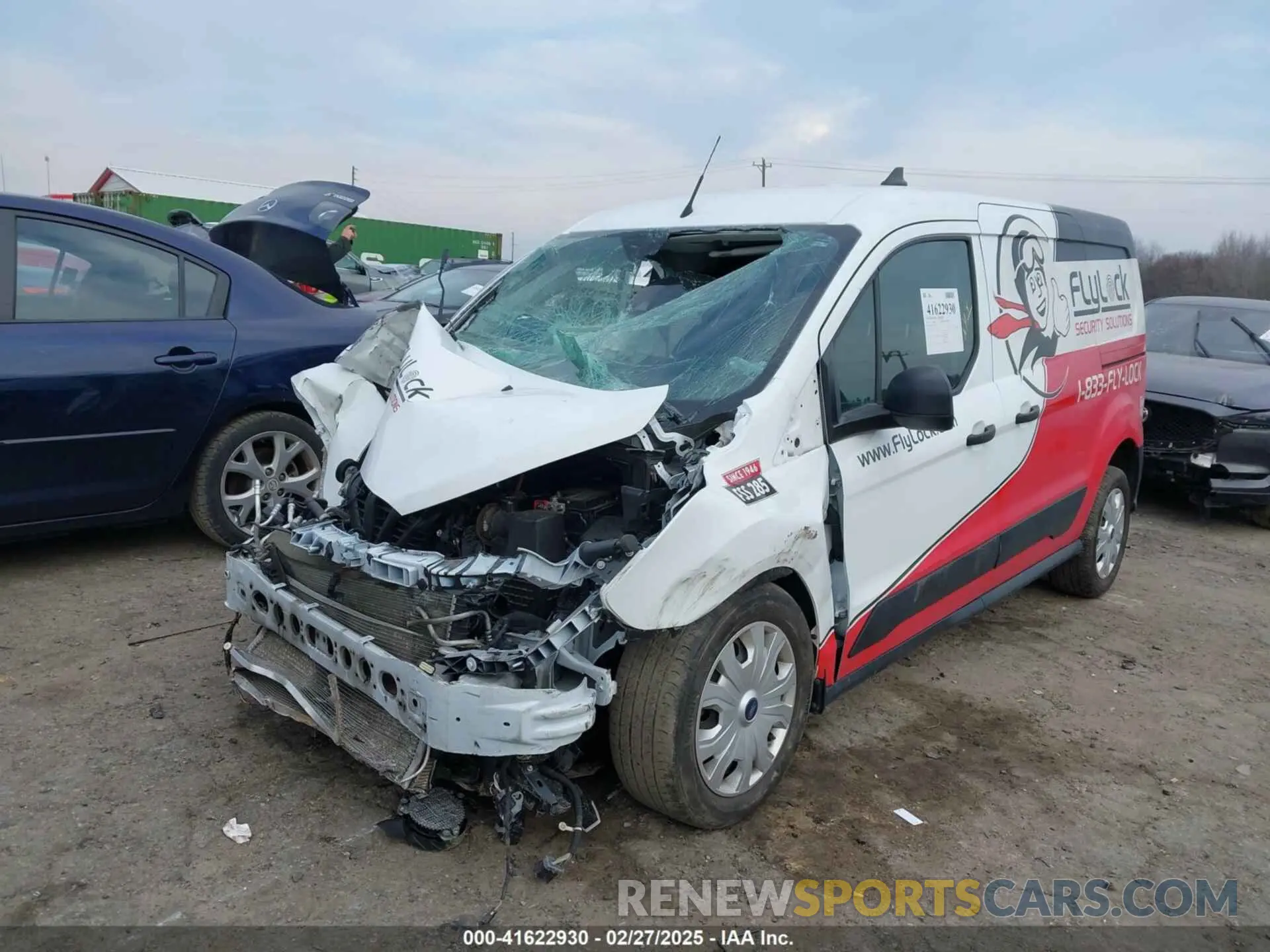 2 Photograph of a damaged car NM0LS7S71N1527716 FORD TRANSIT CONNECT 2022