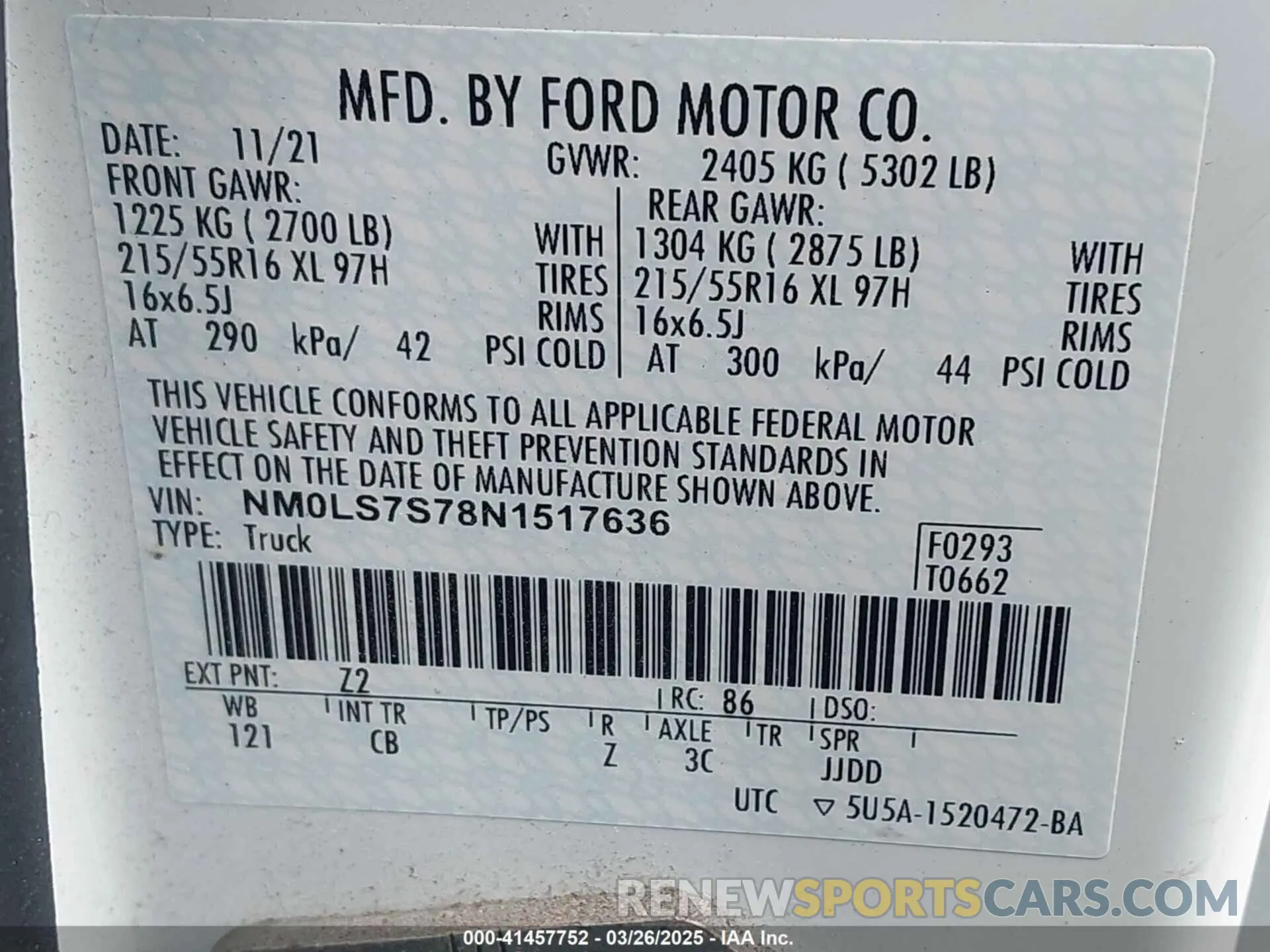 9 Photograph of a damaged car NM0LS7S78N1517636 FORD TRANSIT CONNECT 2022