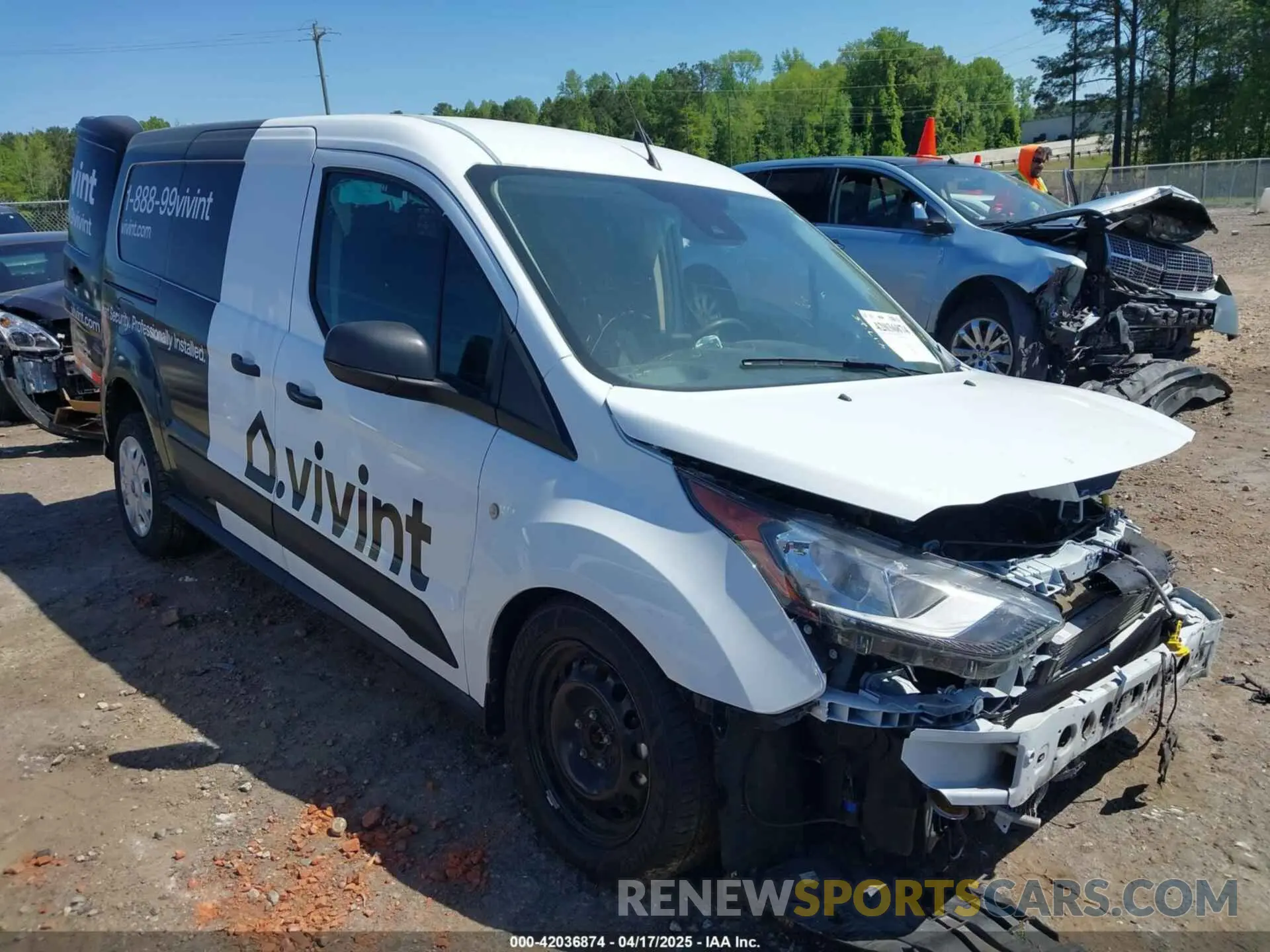 1 Photograph of a damaged car NM0LS7T21N1517965 FORD TRANSIT CONNECT 2022