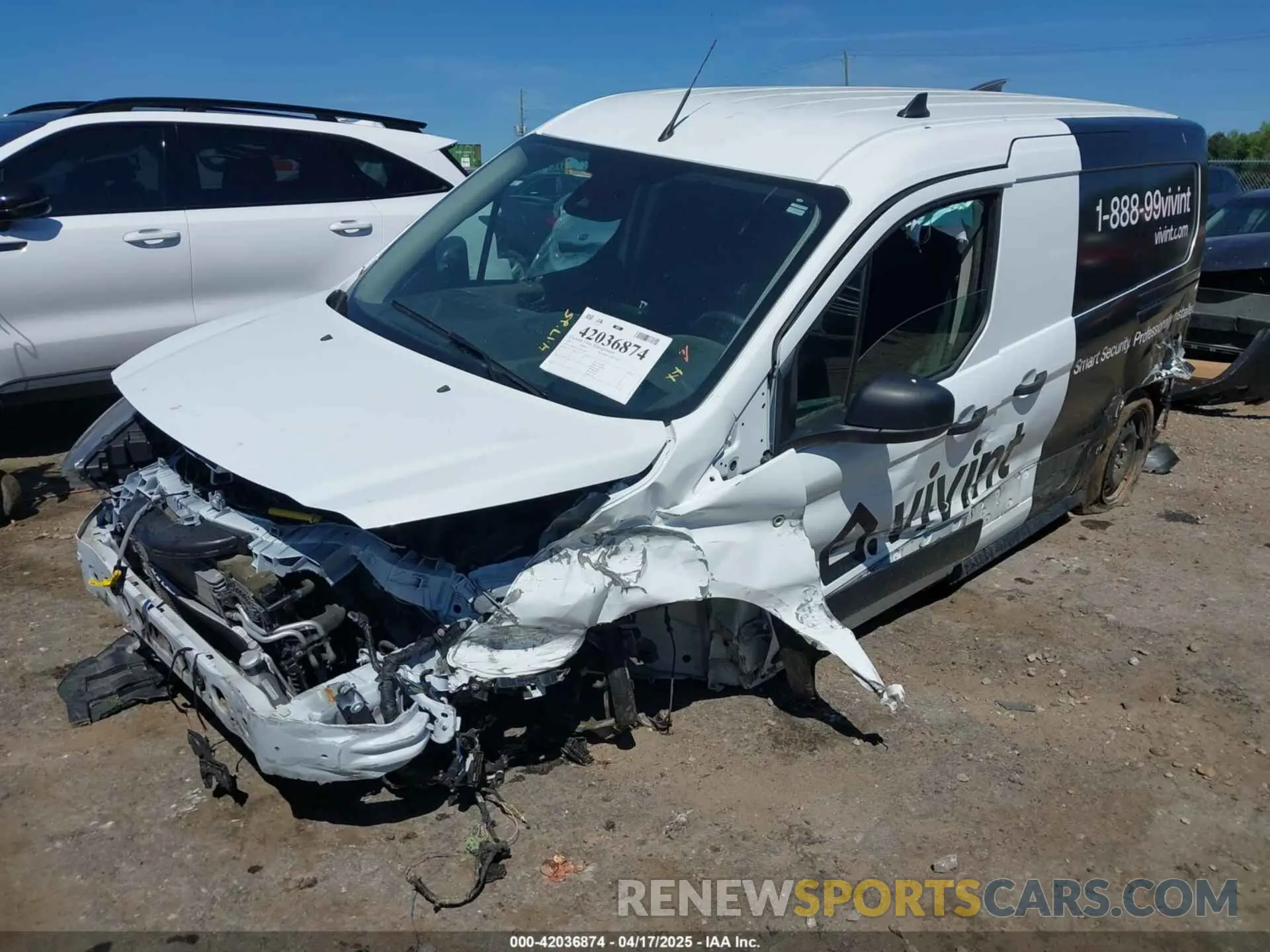 2 Photograph of a damaged car NM0LS7T21N1517965 FORD TRANSIT CONNECT 2022