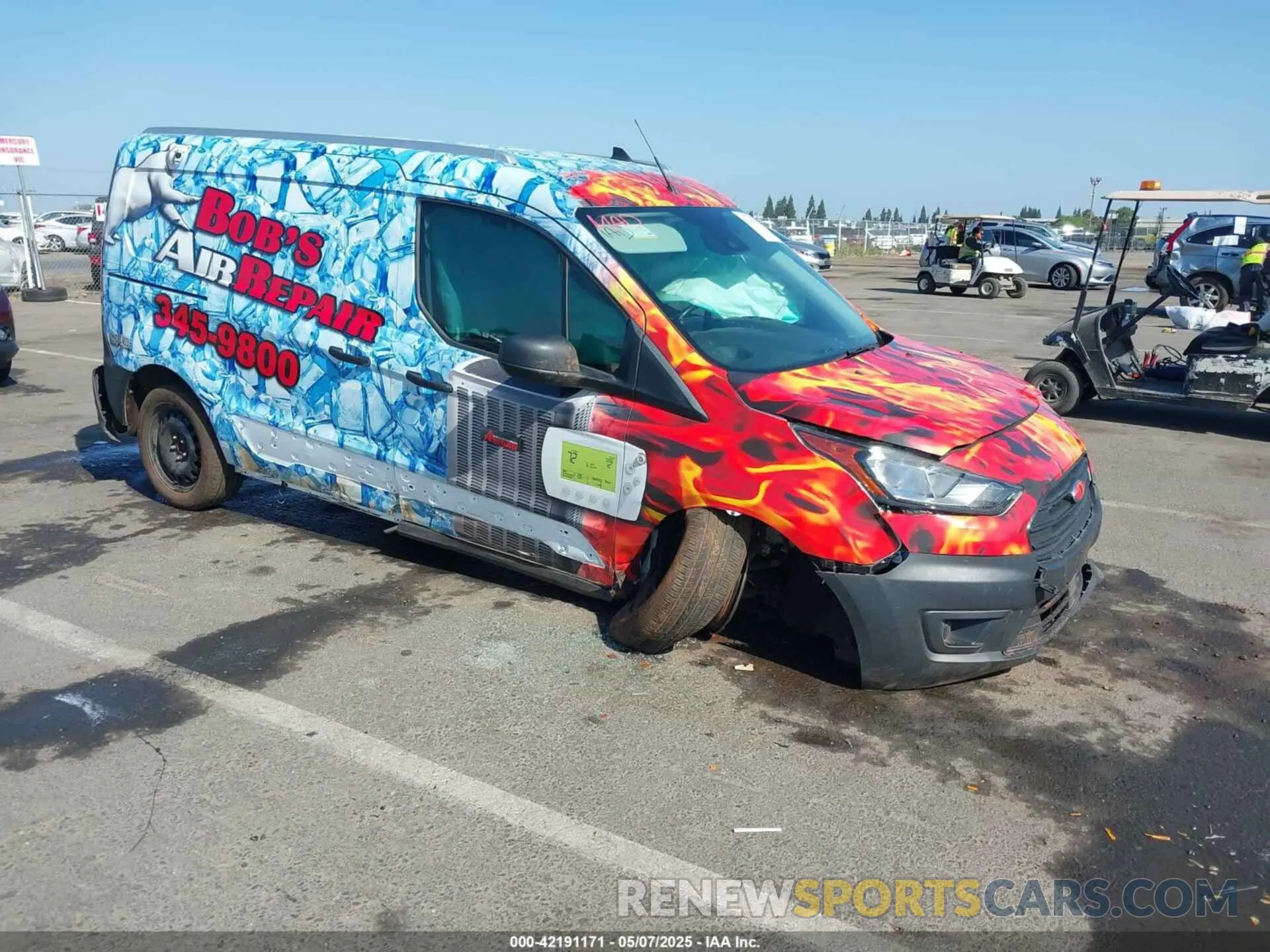 1 Photograph of a damaged car NM0LS7S24P1553797 FORD TRANSIT CONNECT 2023