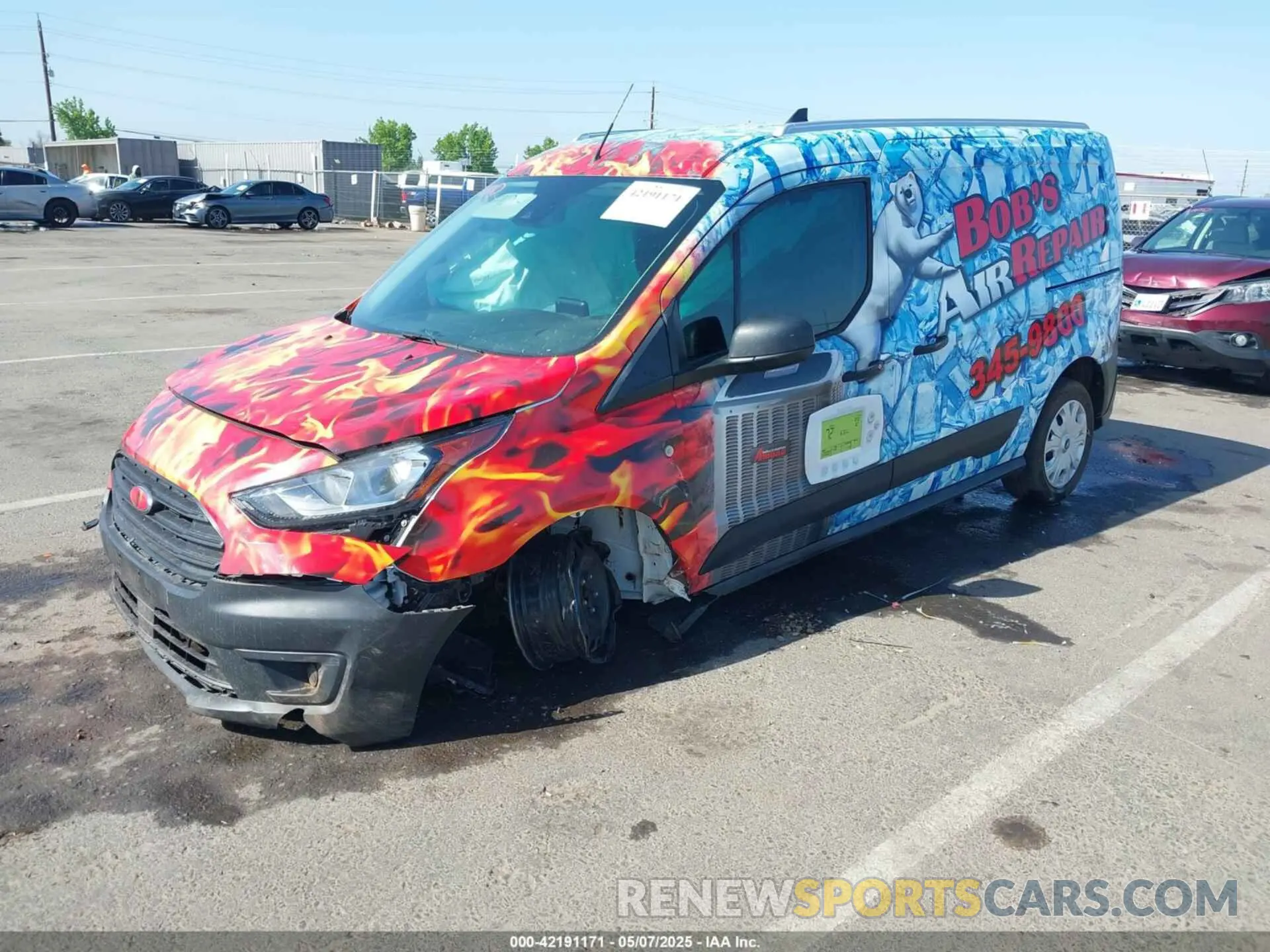 2 Photograph of a damaged car NM0LS7S24P1553797 FORD TRANSIT CONNECT 2023