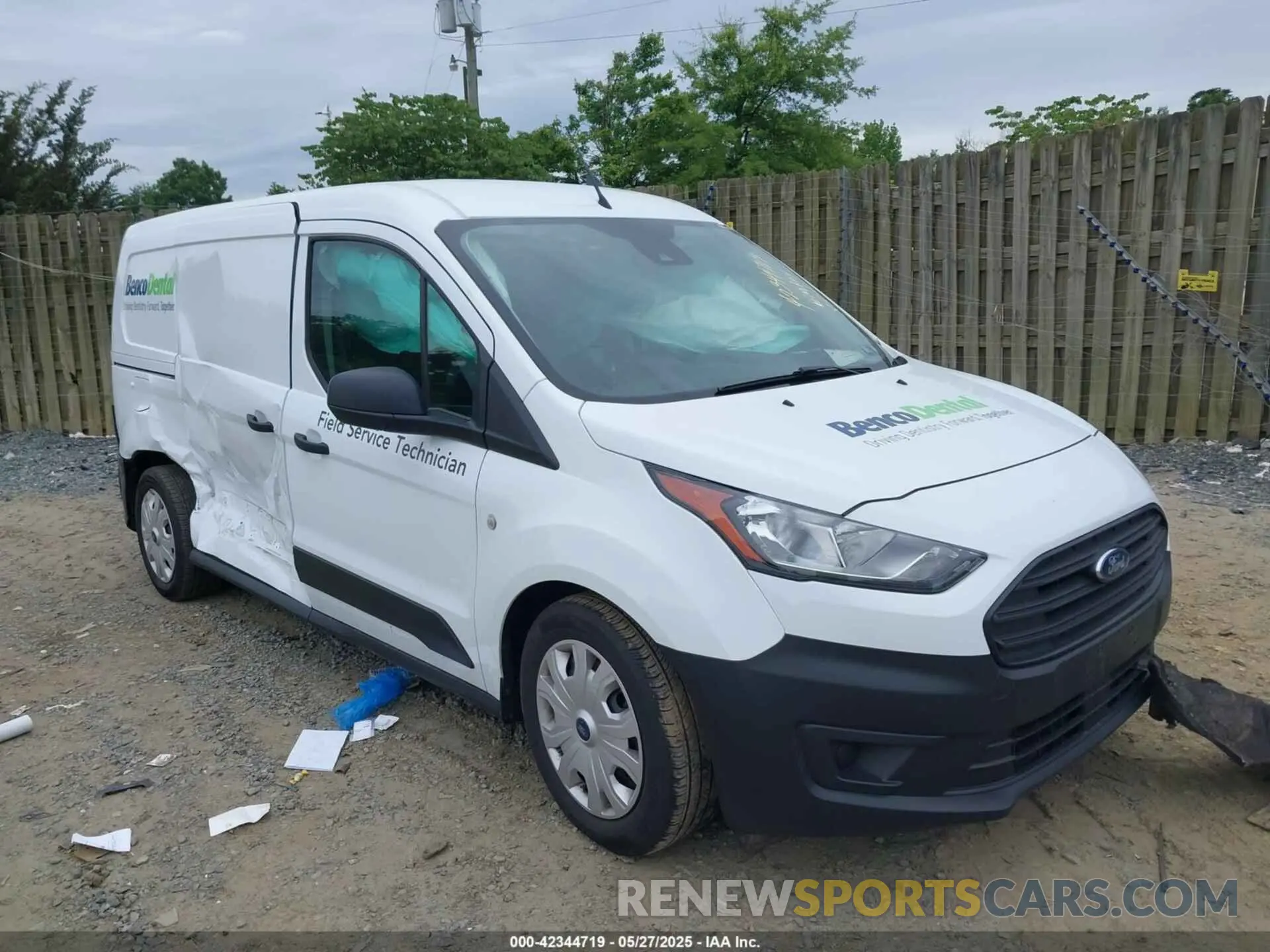 1 Photograph of a damaged car NM0LS7S26P1571914 FORD TRANSIT CONNECT 2023