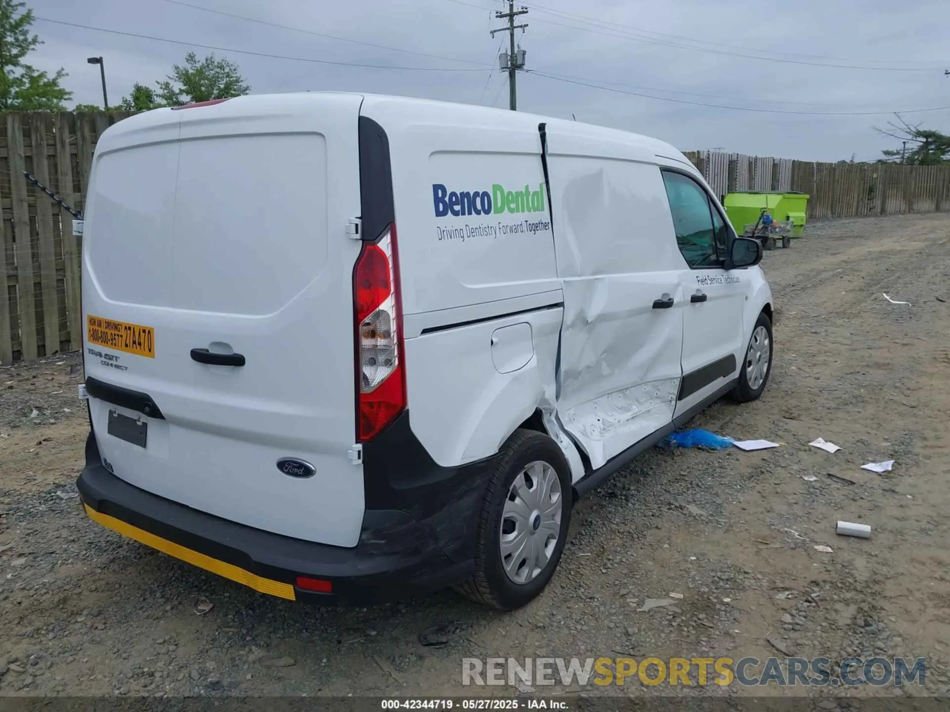 4 Photograph of a damaged car NM0LS7S26P1571914 FORD TRANSIT CONNECT 2023