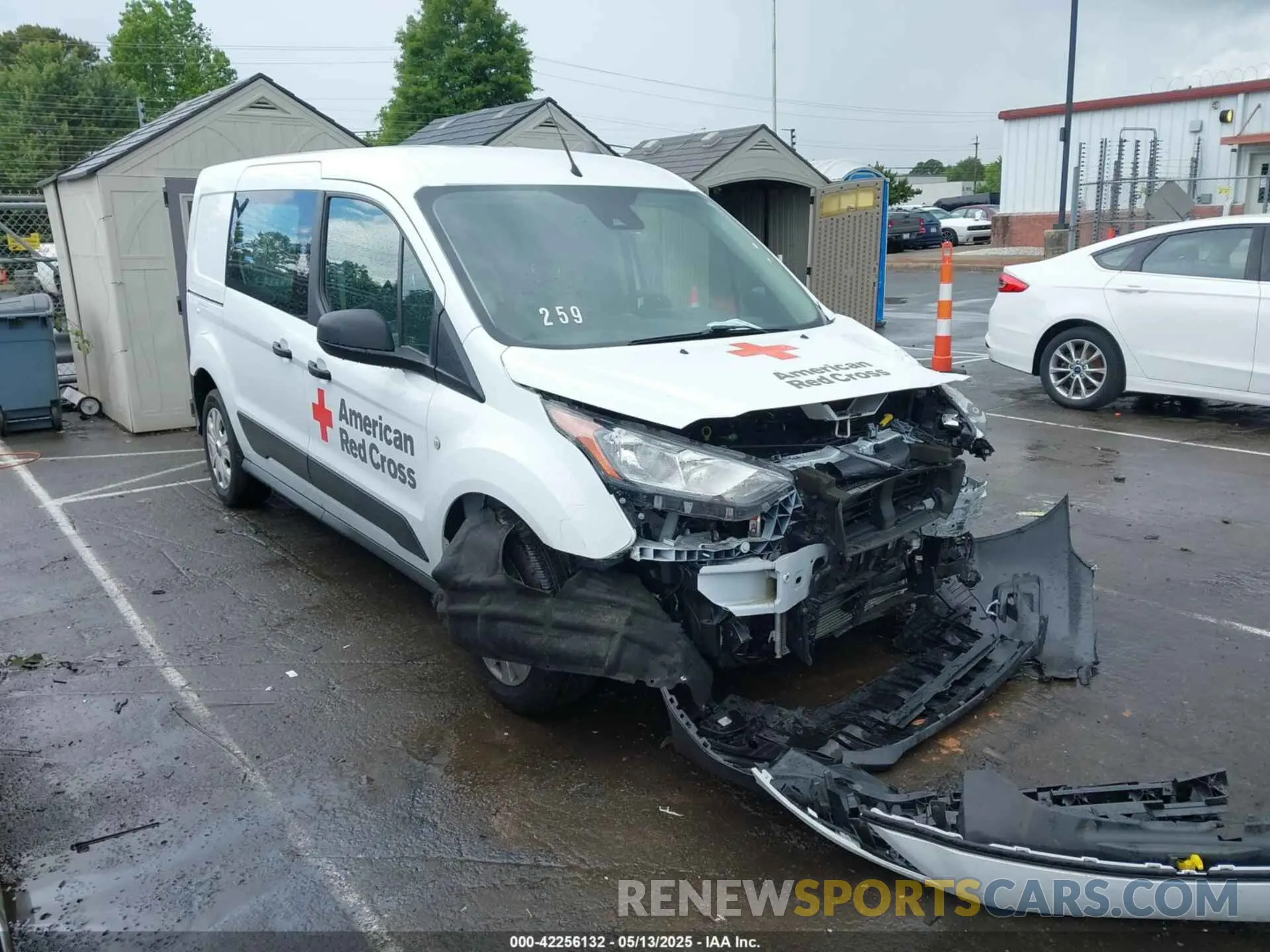 1 Photograph of a damaged car NM0LS7S28P1571137 FORD TRANSIT CONNECT 2023