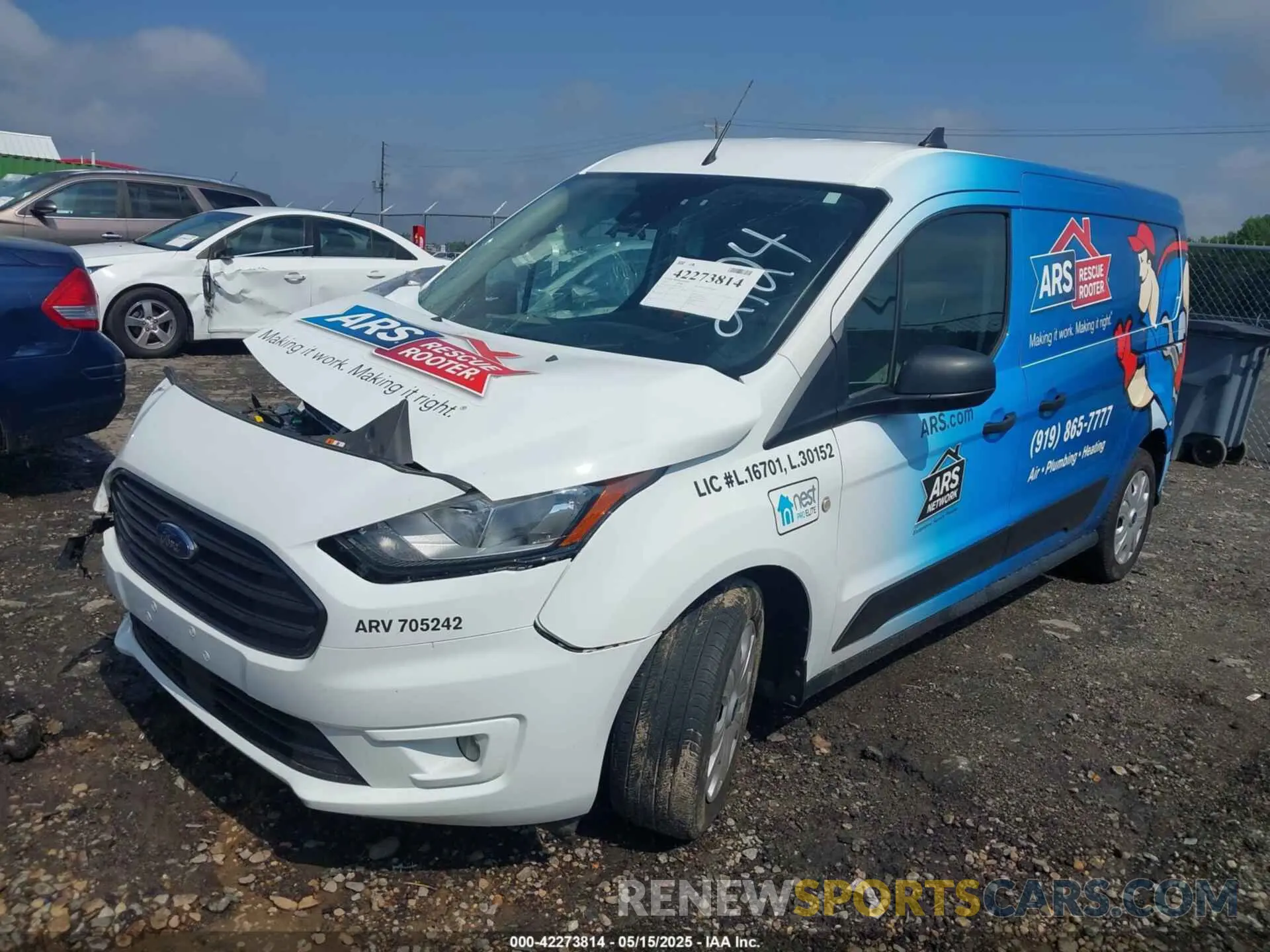 2 Photograph of a damaged car NM0LS7T28P1550285 FORD TRANSIT CONNECT 2023