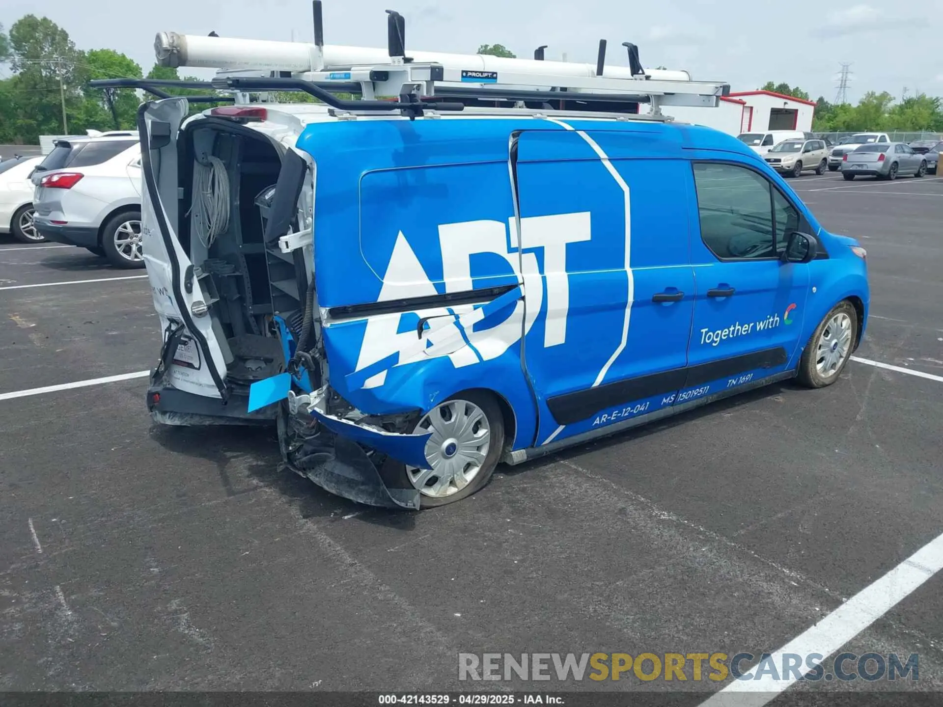 4 Photograph of a damaged car NM0LS7T28P1558919 FORD TRANSIT CONNECT 2023