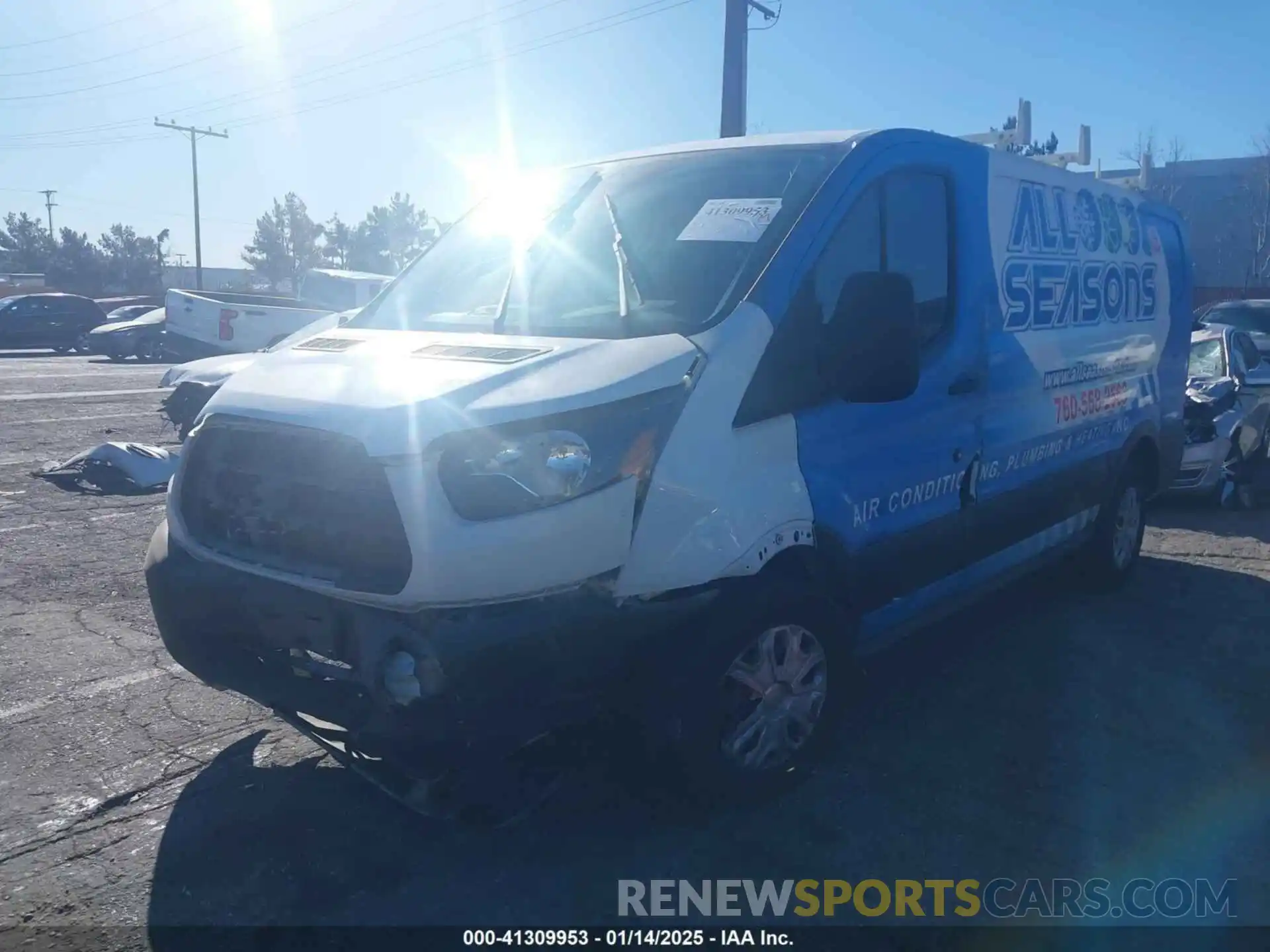 2 Photograph of a damaged car 1FTYR1YMXKKA10287 FORD TRANSIT VAN 2019