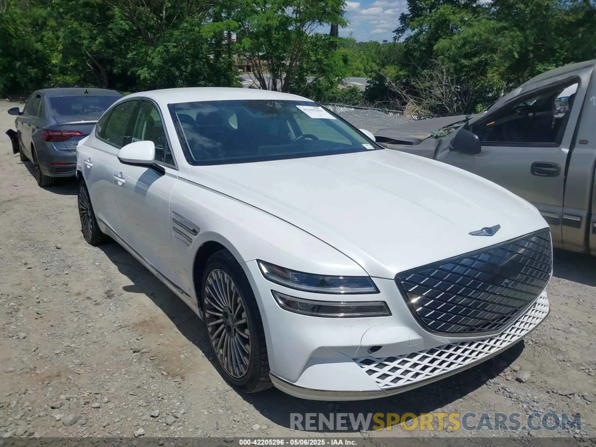 1 Photograph of a damaged car KMTGE4S15PU007107 GENESIS ELECTRIFIED G80 2023