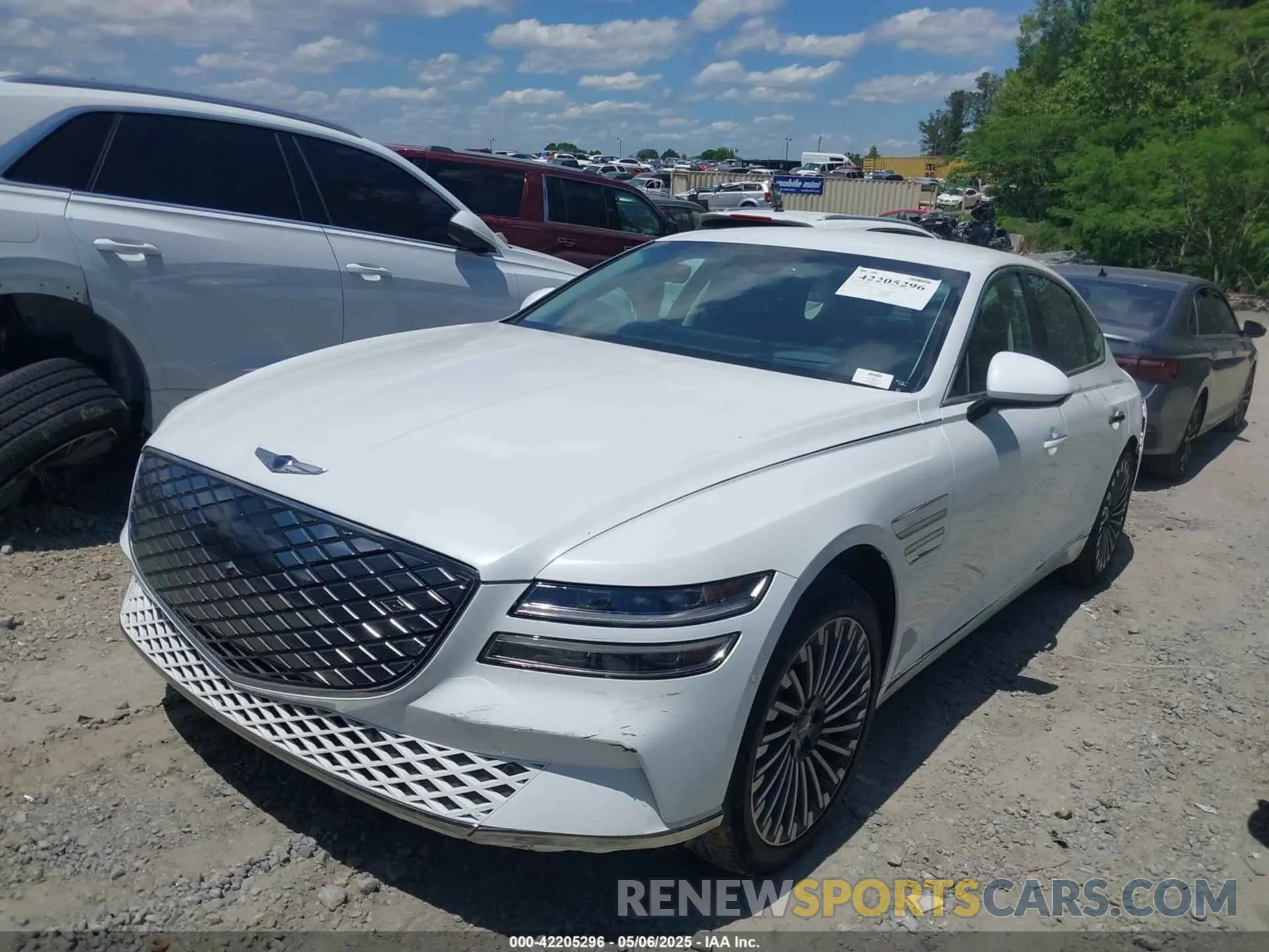 2 Photograph of a damaged car KMTGE4S15PU007107 GENESIS ELECTRIFIED G80 2023