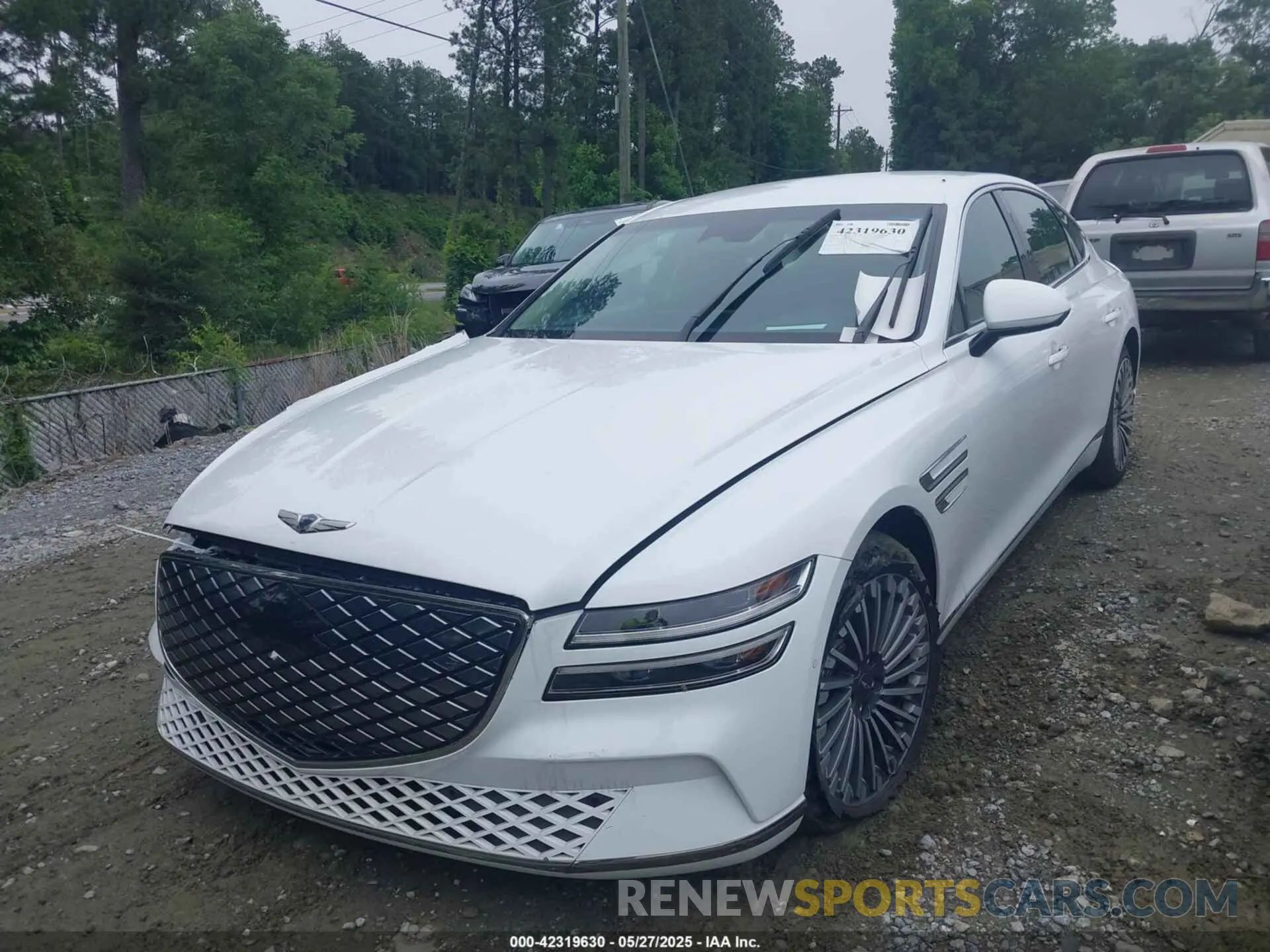 2 Photograph of a damaged car KMTGE4S17PU006170 GENESIS ELECTRIFIED G80 2023