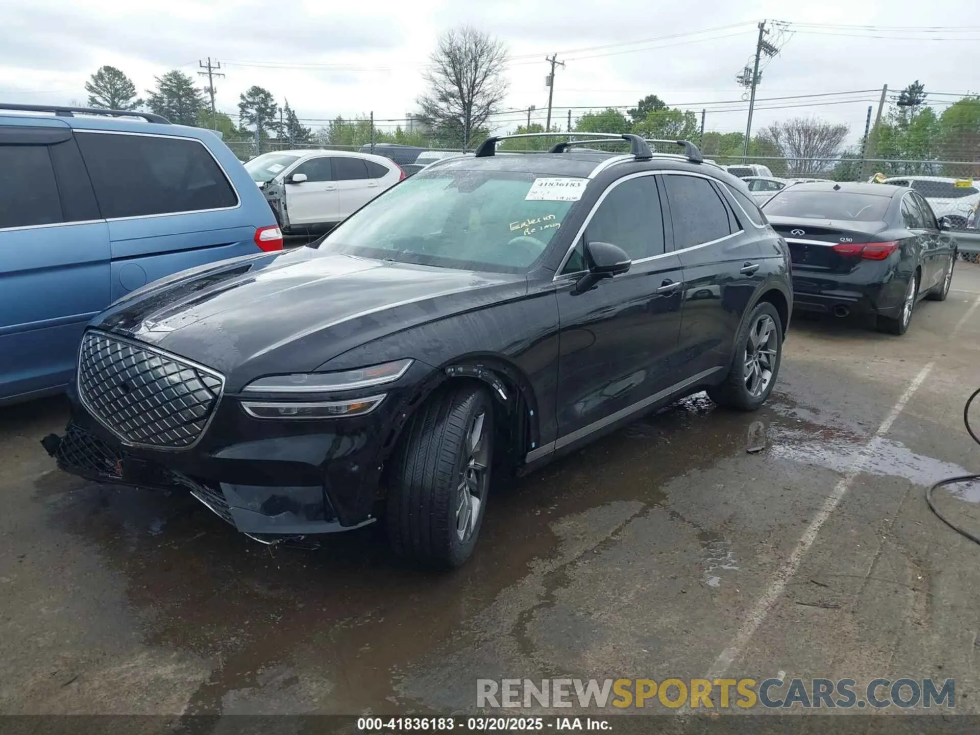2 Photograph of a damaged car 5NMMCET11RH002752 GENESIS ELECTRIFIED GV70 2024