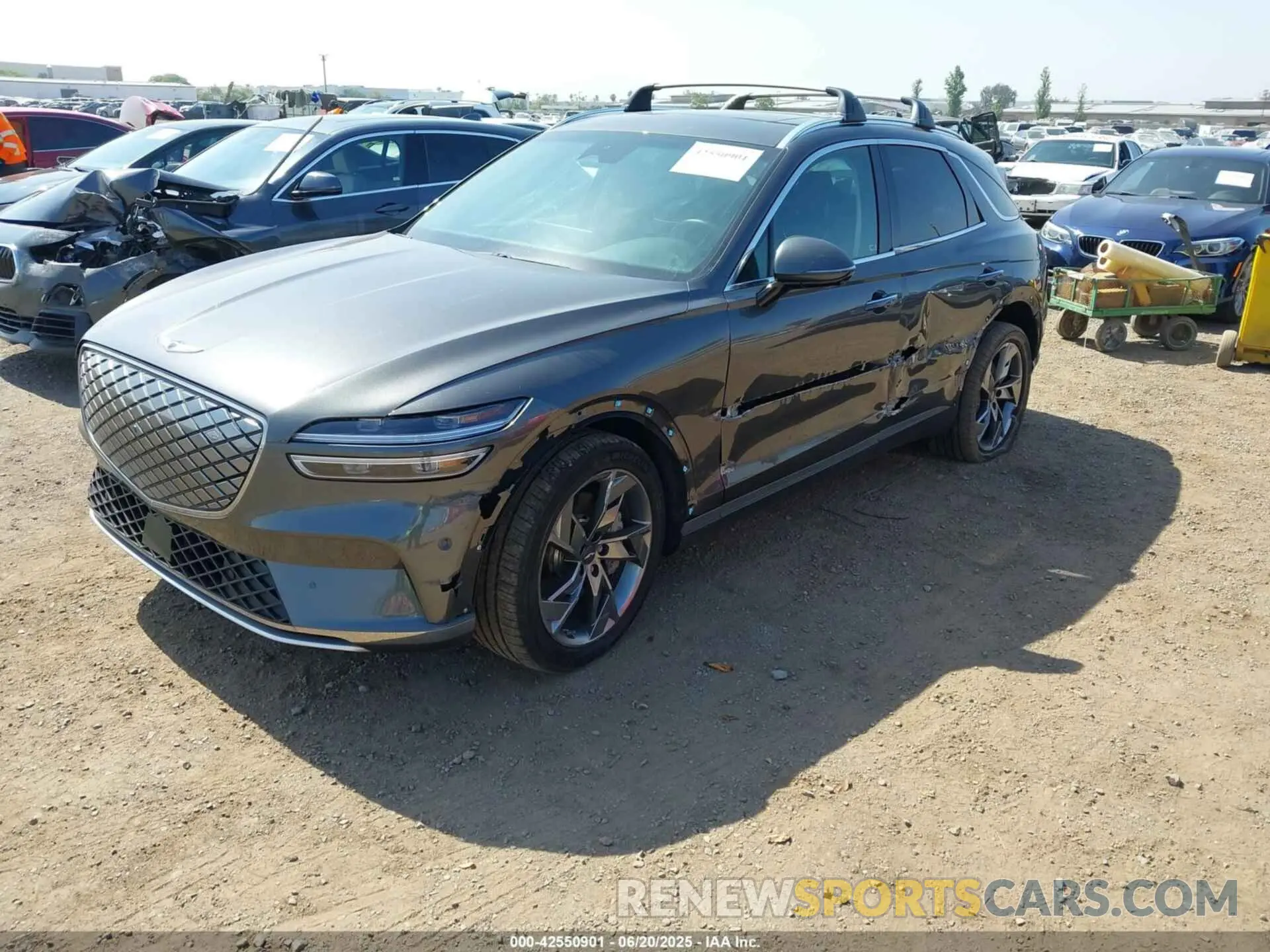 2 Photograph of a damaged car 5NMMCET12RH001383 GENESIS ELECTRIFIED GV70 2024