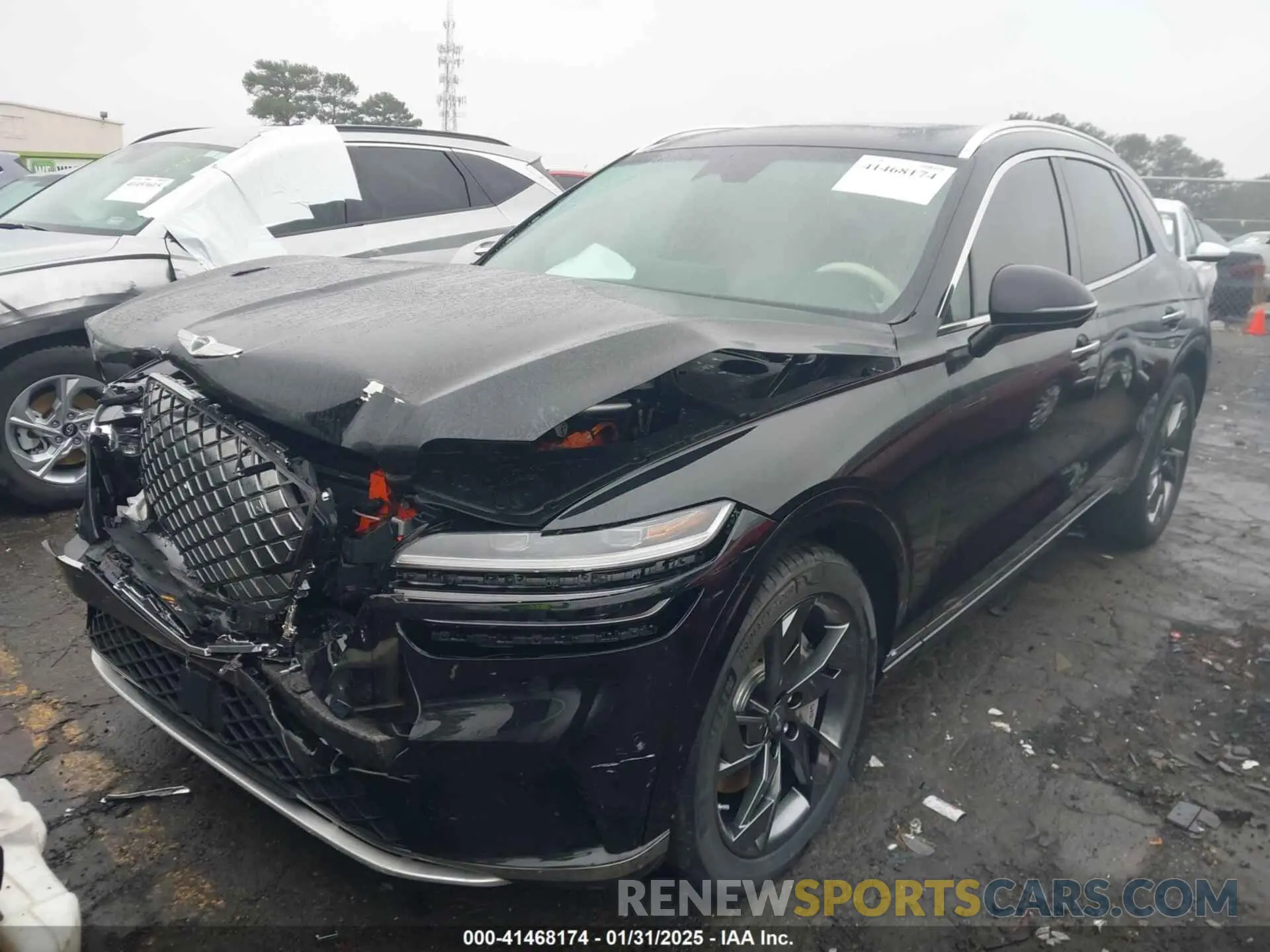2 Photograph of a damaged car 5NMMCET15RH003483 GENESIS ELECTRIFIED GV70 2024