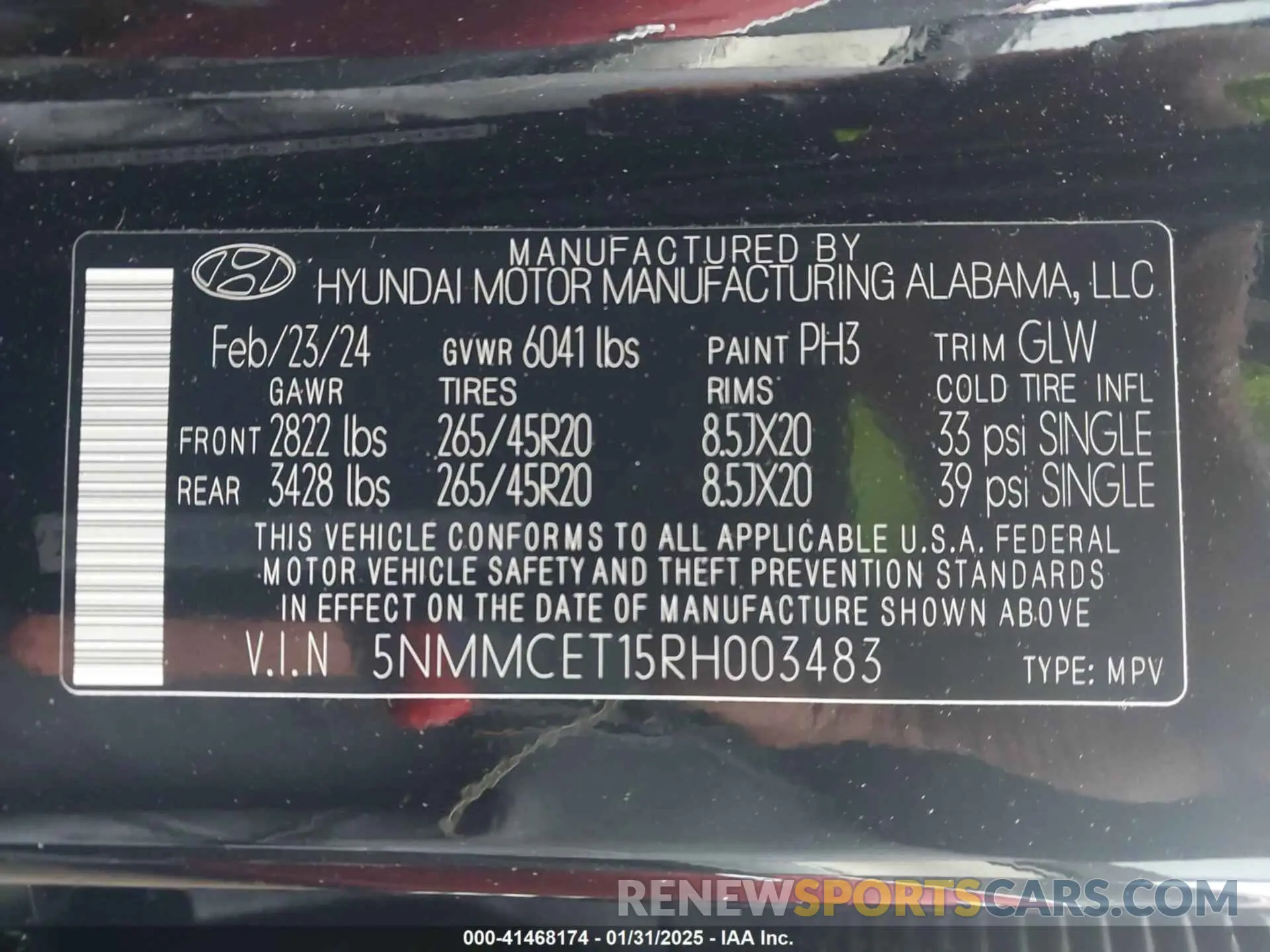 9 Photograph of a damaged car 5NMMCET15RH003483 GENESIS ELECTRIFIED GV70 2024