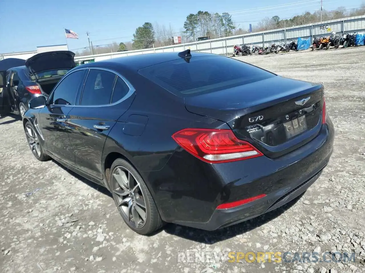 2 Photograph of a damaged car KMTG24LA5KU034923 GENESIS G70 2019