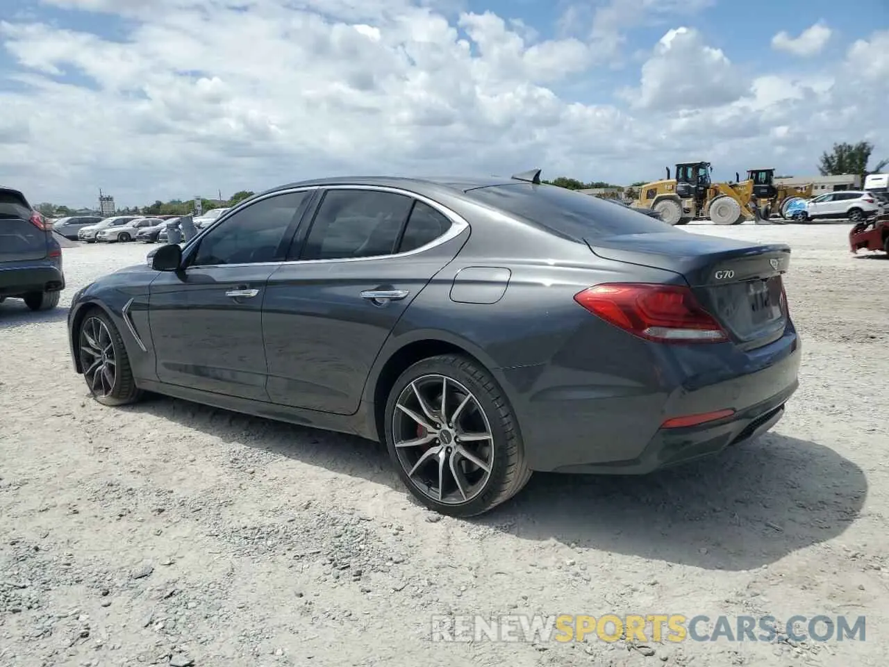 2 Photograph of a damaged car KMTG24LA6KU034865 GENESIS G70 2019