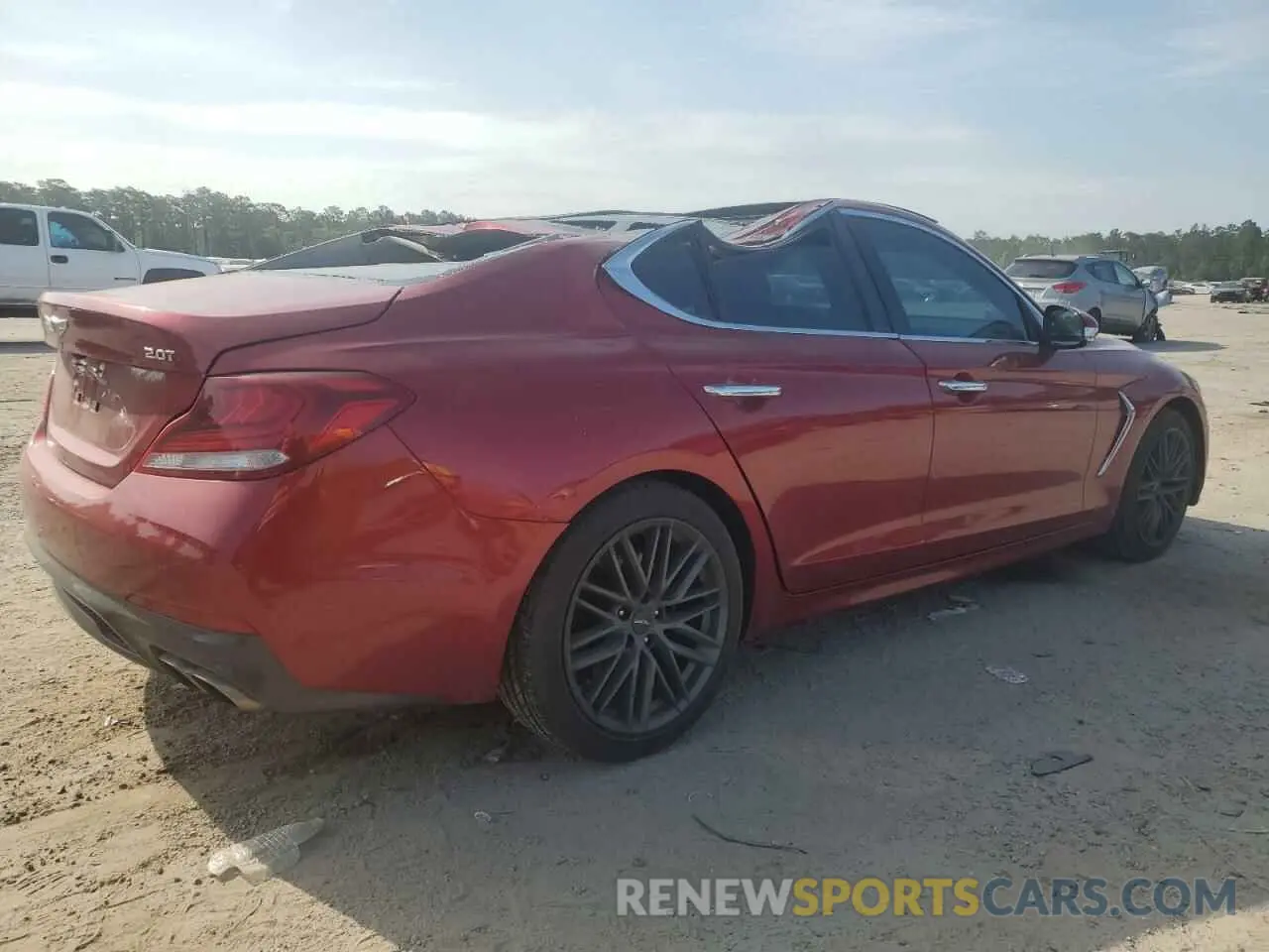 3 Photograph of a damaged car KMTG34LA0KU012504 GENESIS G70 2019