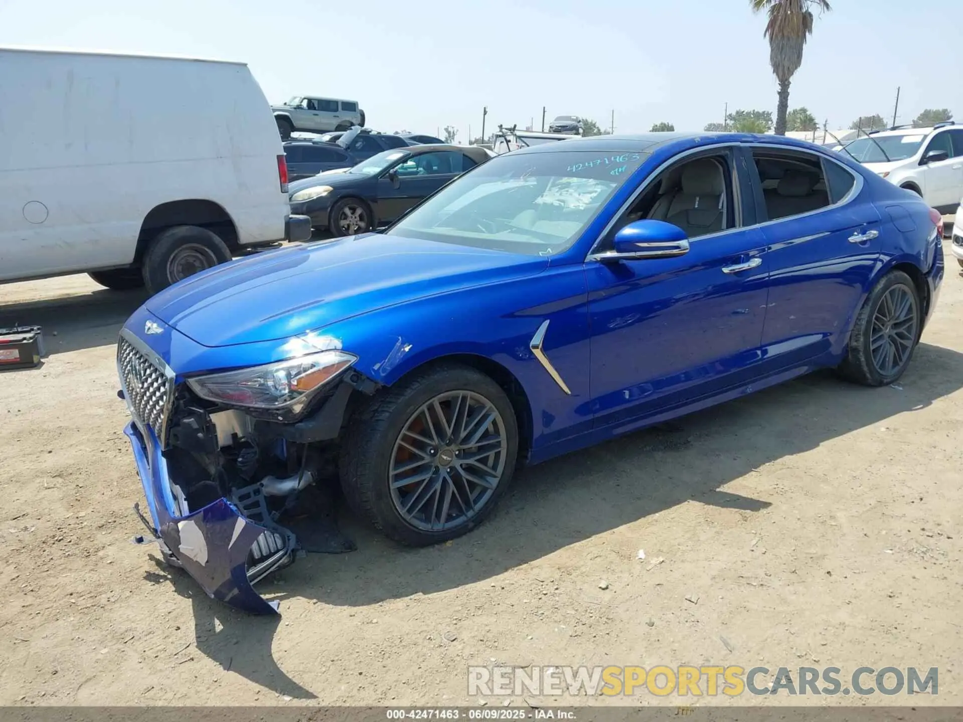 2 Photograph of a damaged car KMTG34LA0KU020554 GENESIS G70 2019