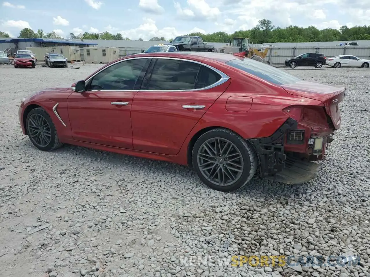 2 Photograph of a damaged car KMTG34LA2KU032267 GENESIS G70 2019