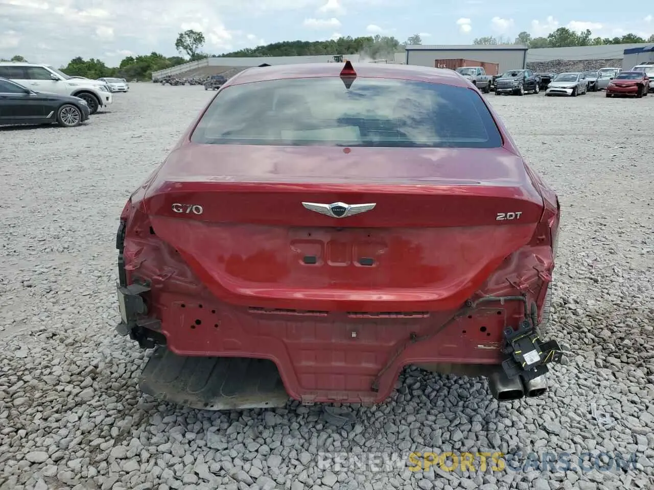 6 Photograph of a damaged car KMTG34LA2KU032267 GENESIS G70 2019