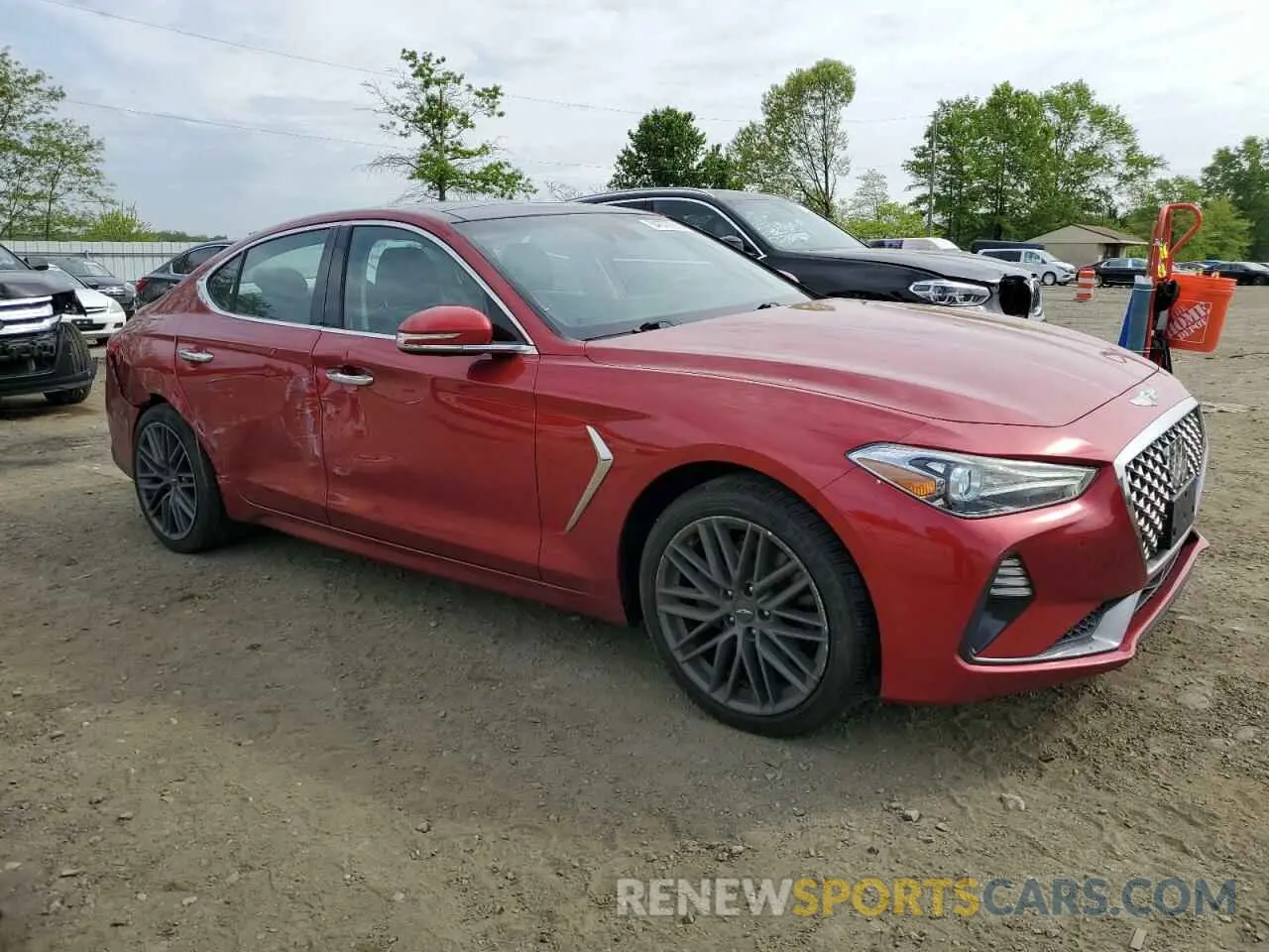 4 Photograph of a damaged car KMTG34LA3KU018183 GENESIS G70 2019
