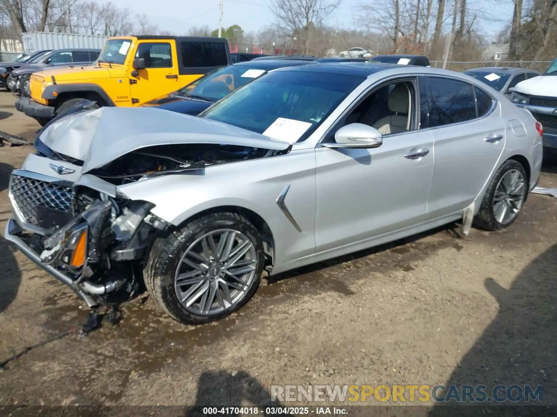 2 Photograph of a damaged car KMTG34LA5KU026611 GENESIS G70 2019