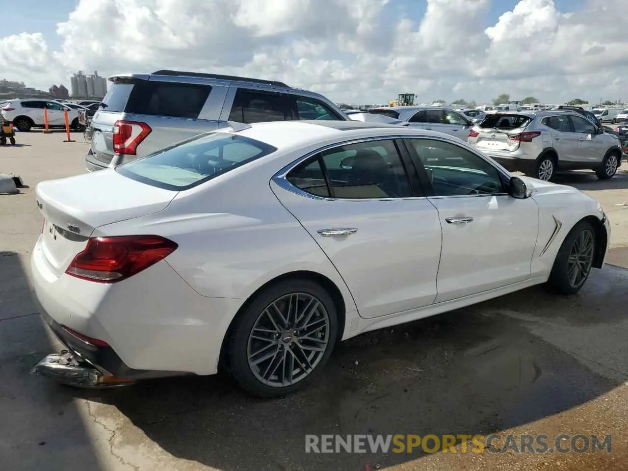 3 Photograph of a damaged car KMTG34LA6KU044132 GENESIS G70 2019