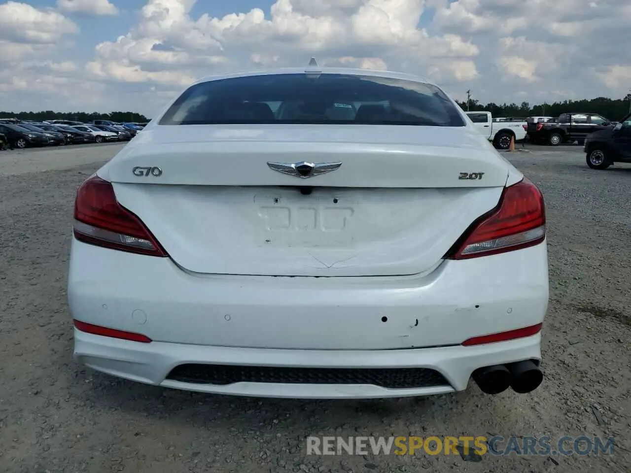 6 Photograph of a damaged car KMTG34LAXKU044313 GENESIS G70 2019