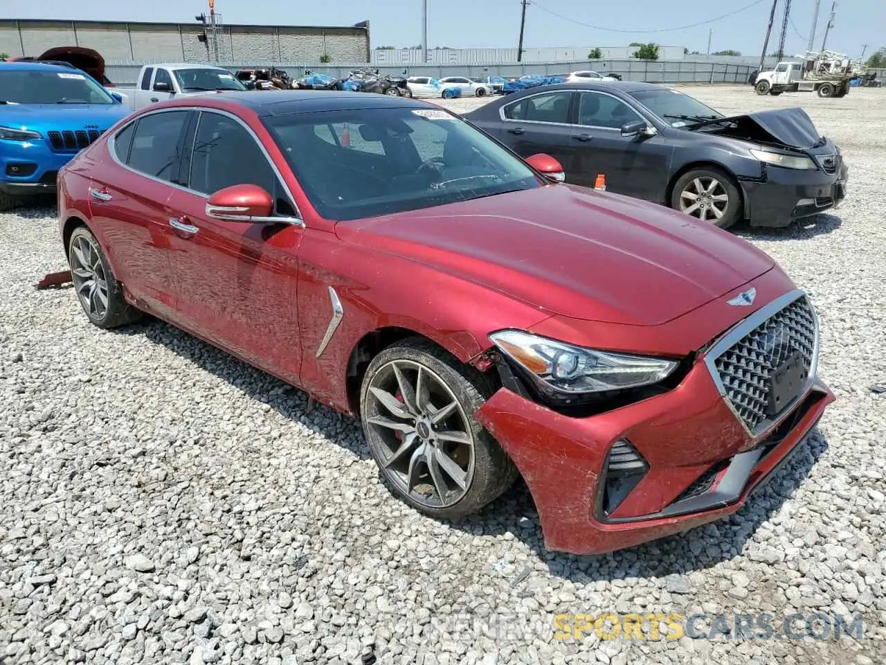 4 Photograph of a damaged car KMTG34LE0KU024820 GENESIS G70 2019