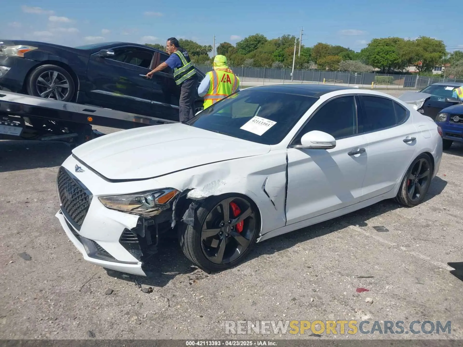 2 Photograph of a damaged car KMTG34LE0KU034232 GENESIS G70 2019