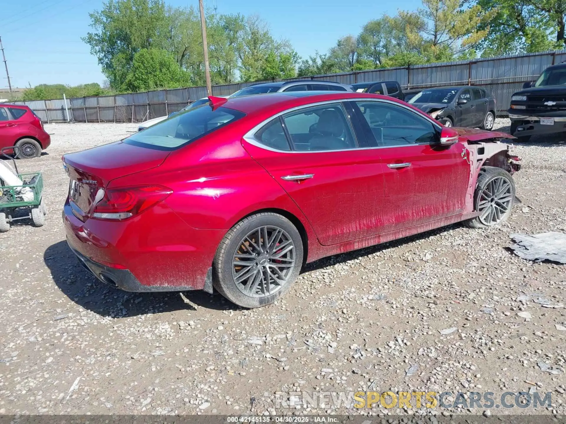 4 Photograph of a damaged car KMTG34LE0KU039981 GENESIS G70 2019
