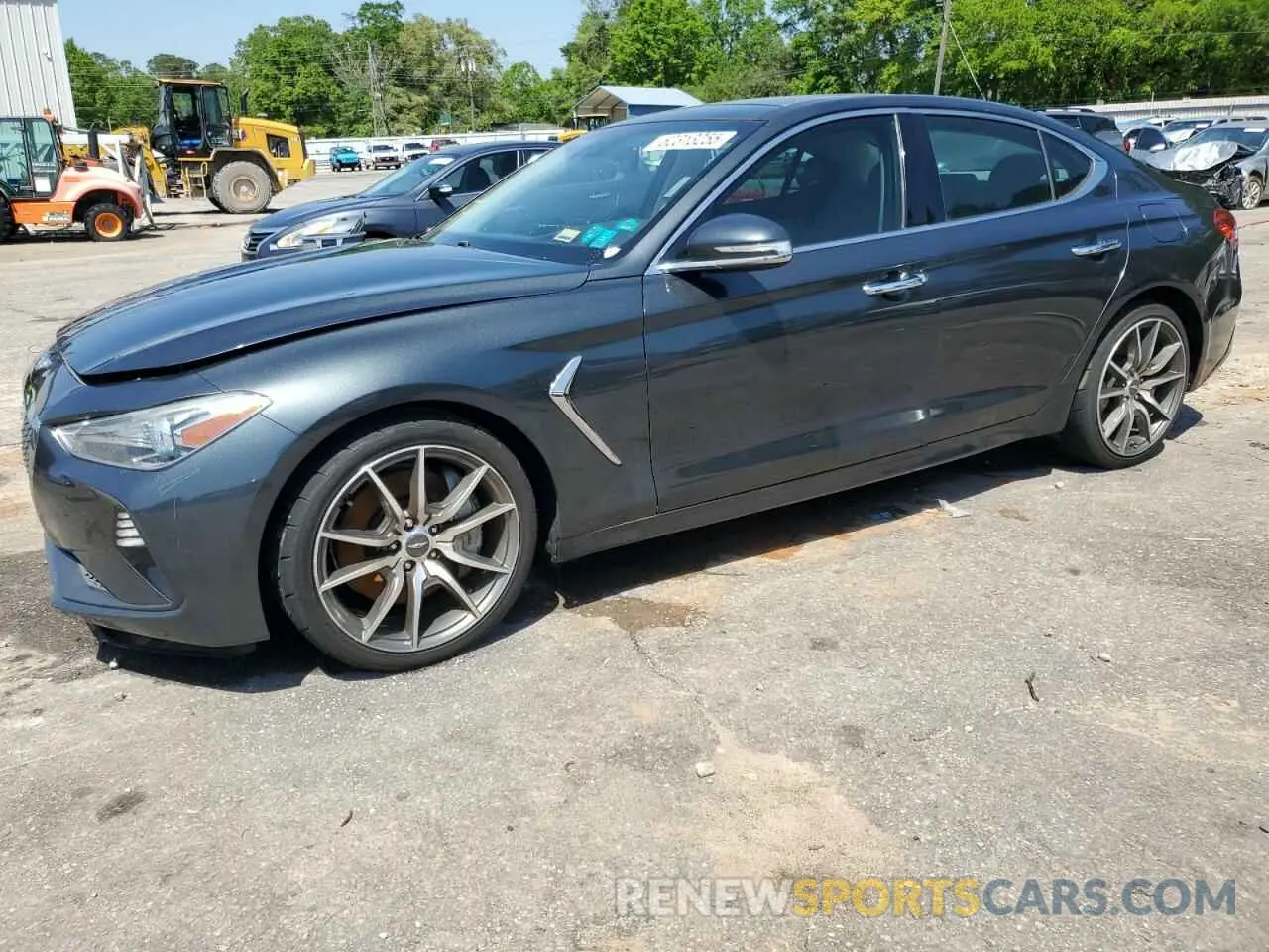 1 Photograph of a damaged car KMTG34LE1KU012157 GENESIS G70 2019