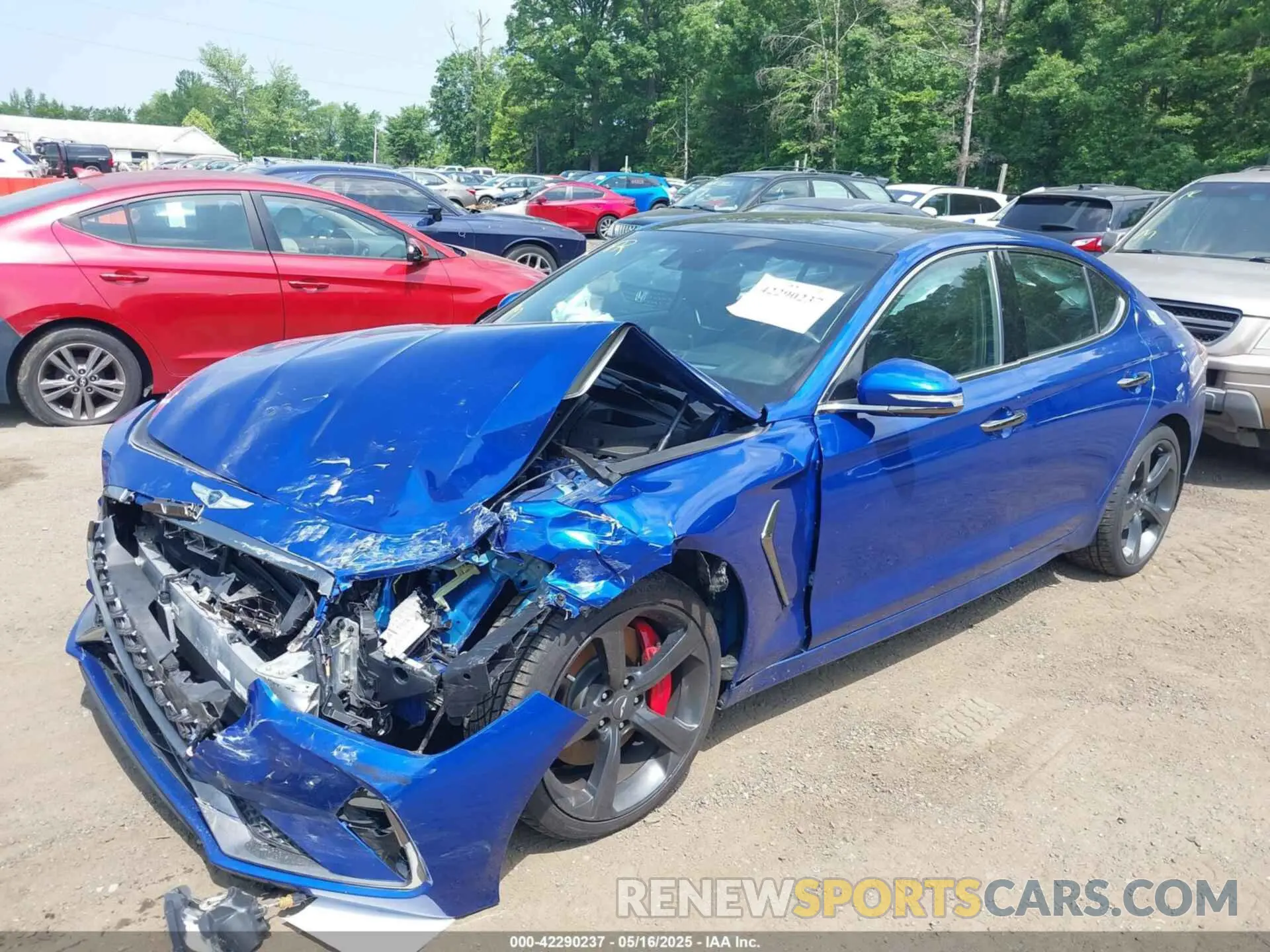 2 Photograph of a damaged car KMTG34LE1KU040136 GENESIS G70 2019