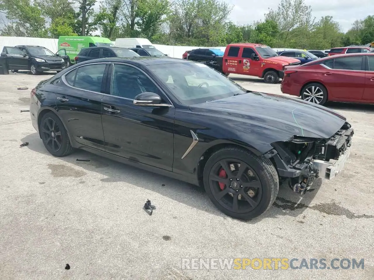 4 Photograph of a damaged car KMTG34LE2KU014662 GENESIS G70 2019