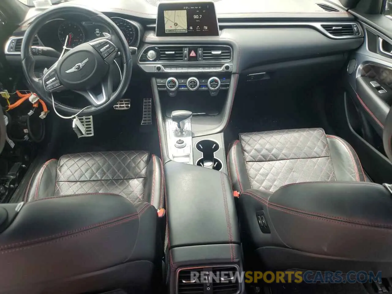 8 Photograph of a damaged car KMTG34LE2KU014662 GENESIS G70 2019