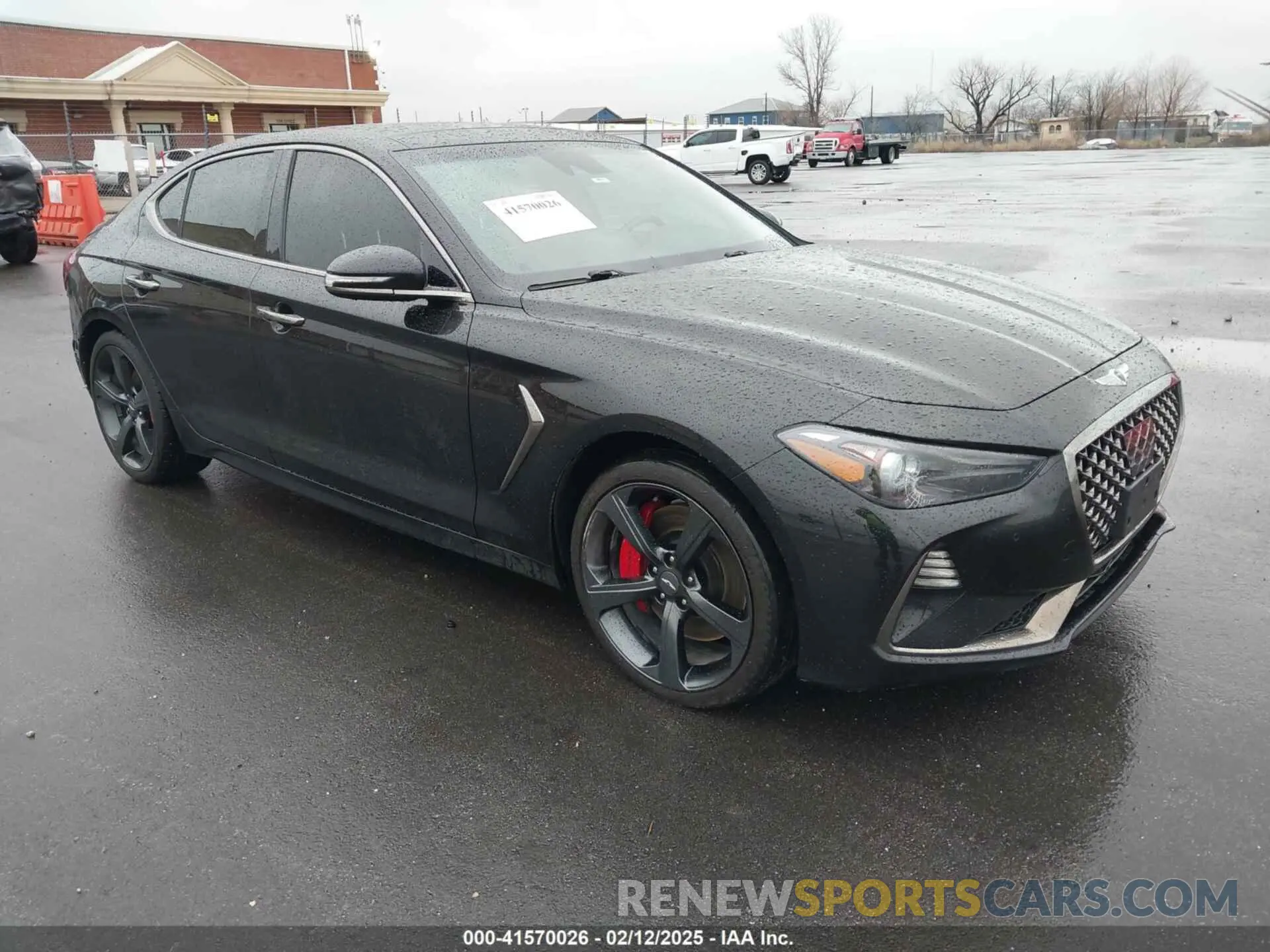 1 Photograph of a damaged car KMTG34LE2KU020333 GENESIS G70 2019