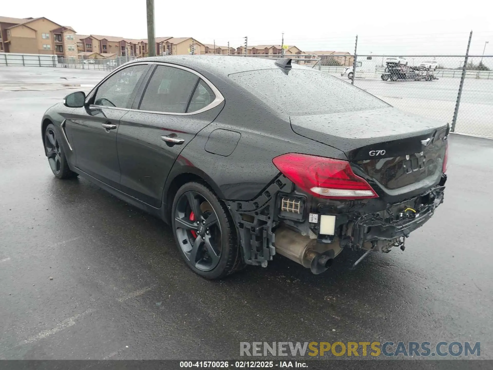 3 Photograph of a damaged car KMTG34LE2KU020333 GENESIS G70 2019