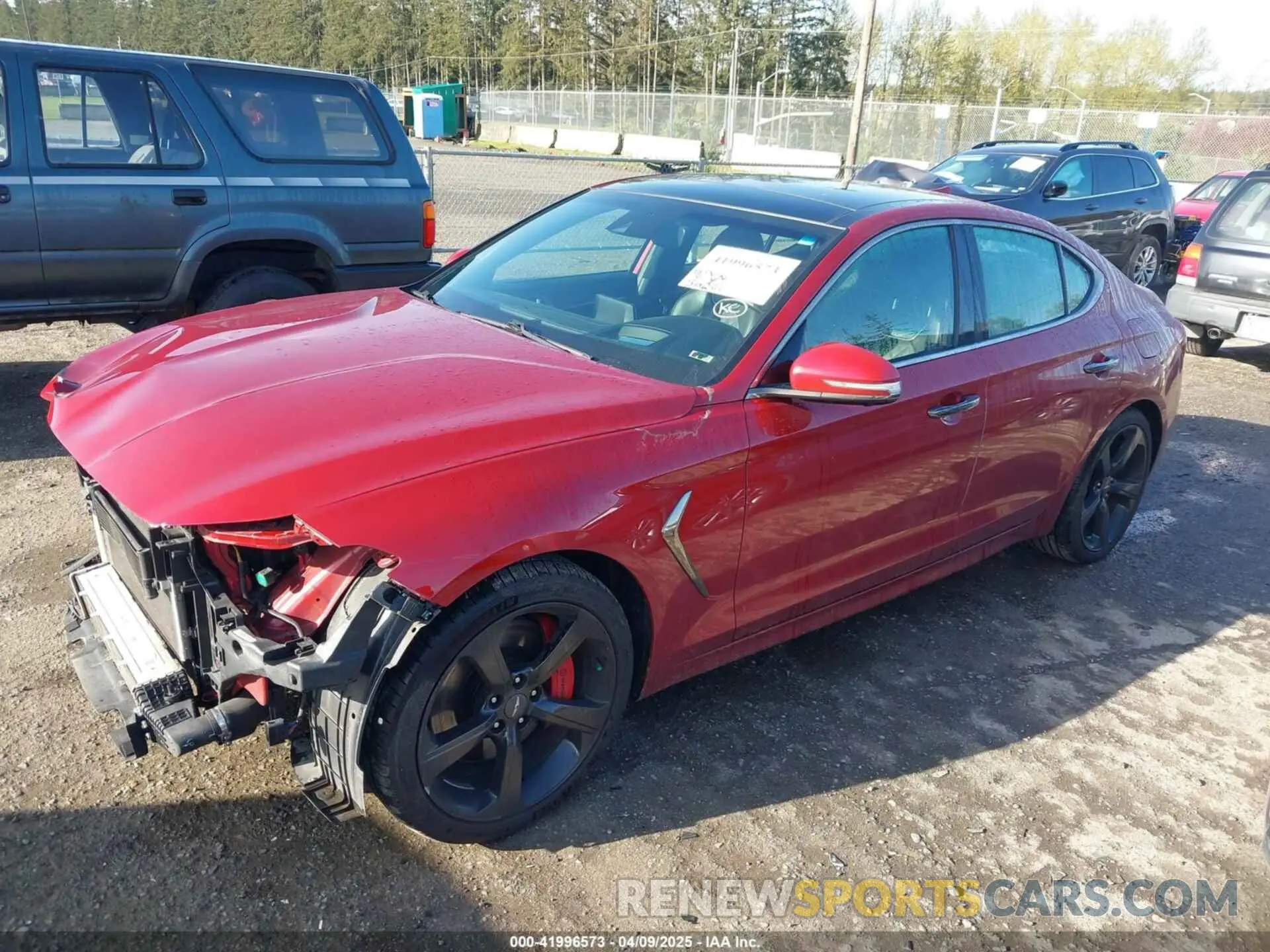 2 Photograph of a damaged car KMTG34LE6KU022487 GENESIS G70 2019