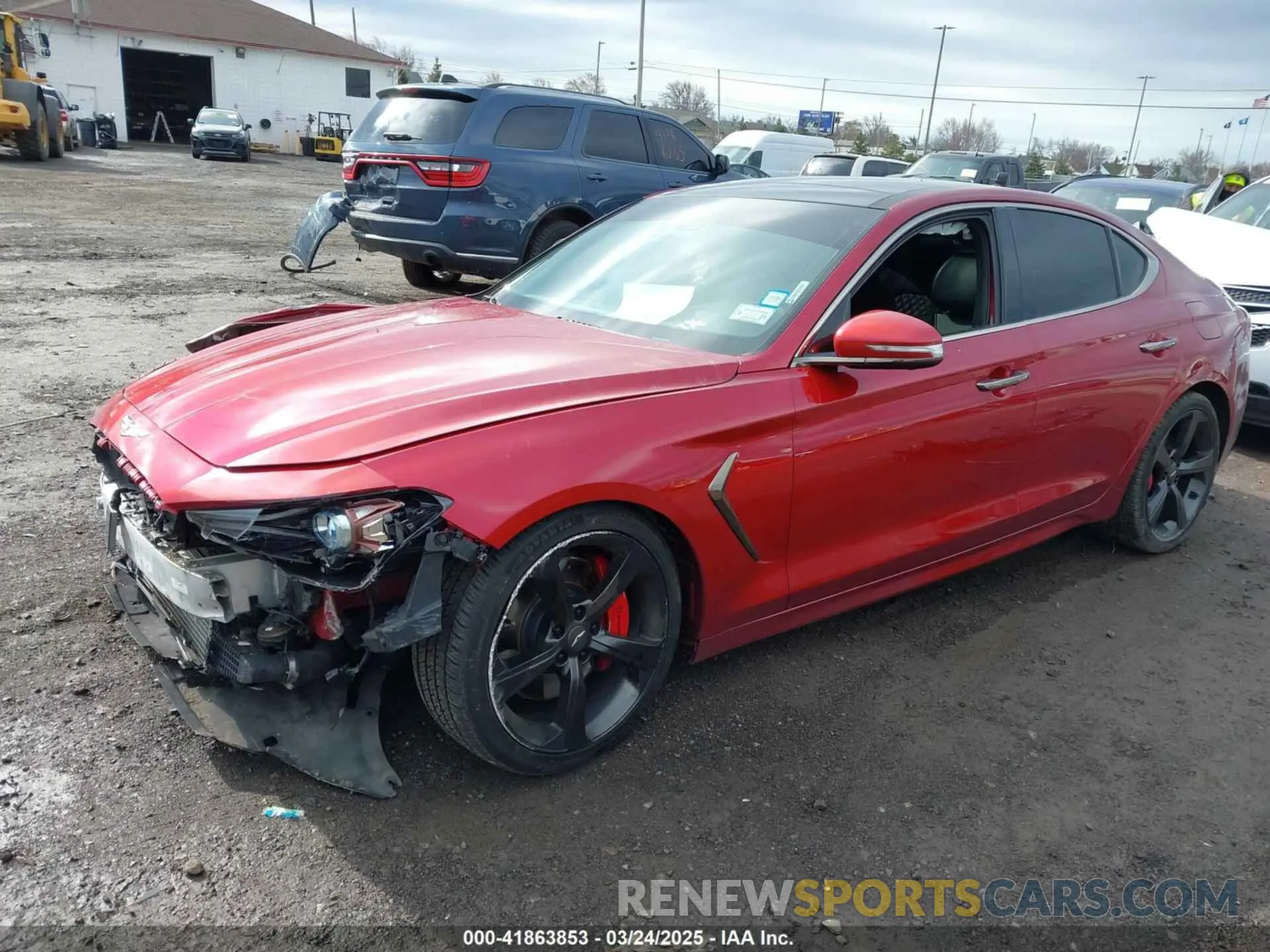 2 Photograph of a damaged car KMTG34LE7KU017931 GENESIS G70 2019