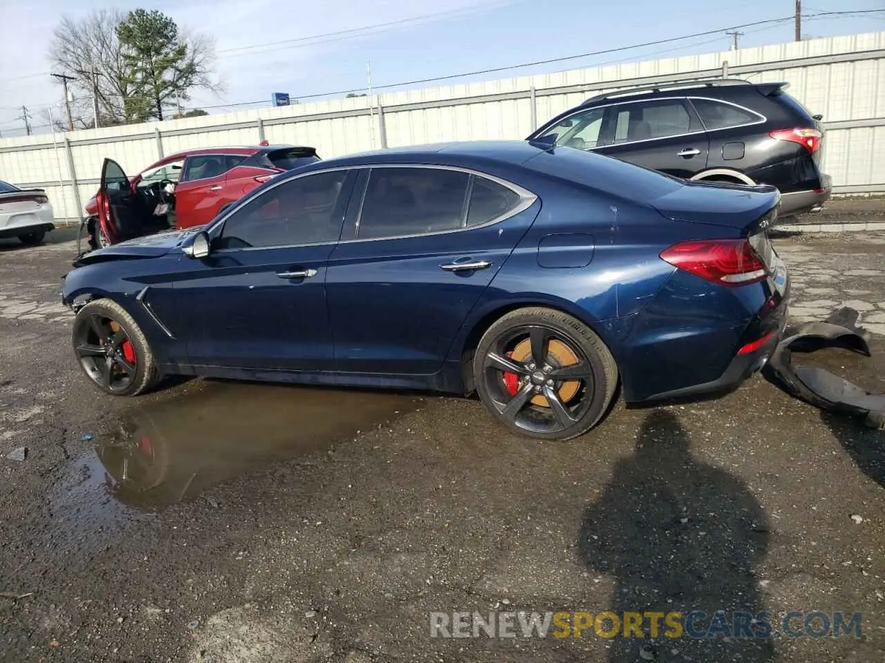 2 Photograph of a damaged car KMTG34LE8KU021082 GENESIS G70 2019