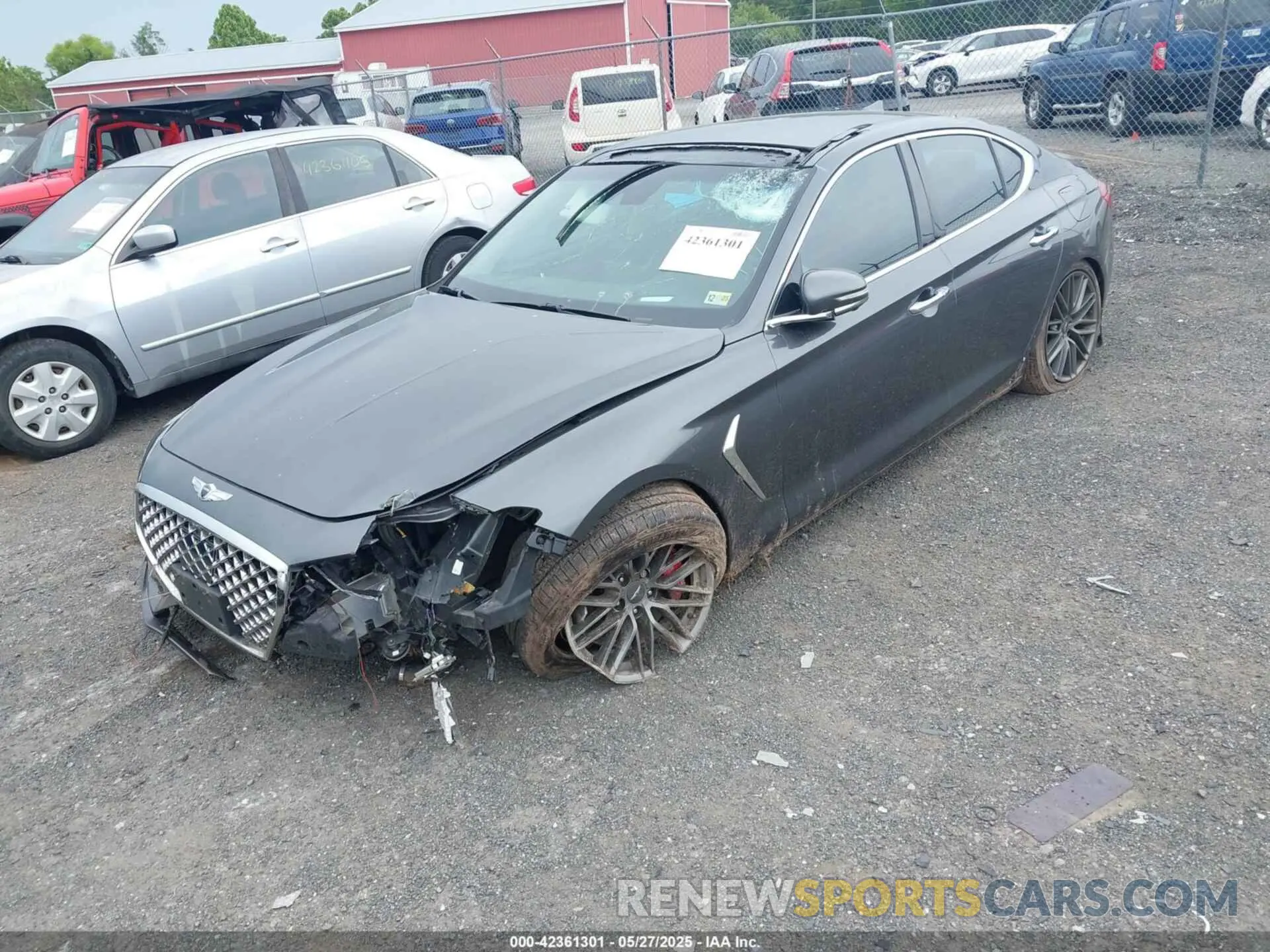 2 Photograph of a damaged car KMTG34LE8KU035029 GENESIS G70 2019