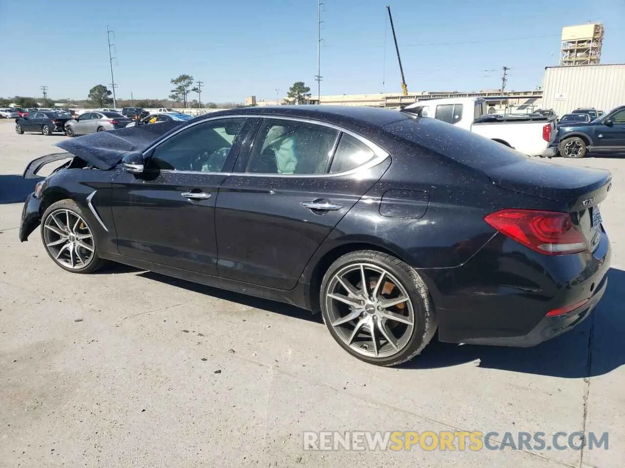 2 Photograph of a damaged car KMTG44LA2KU026742 GENESIS G70 2019